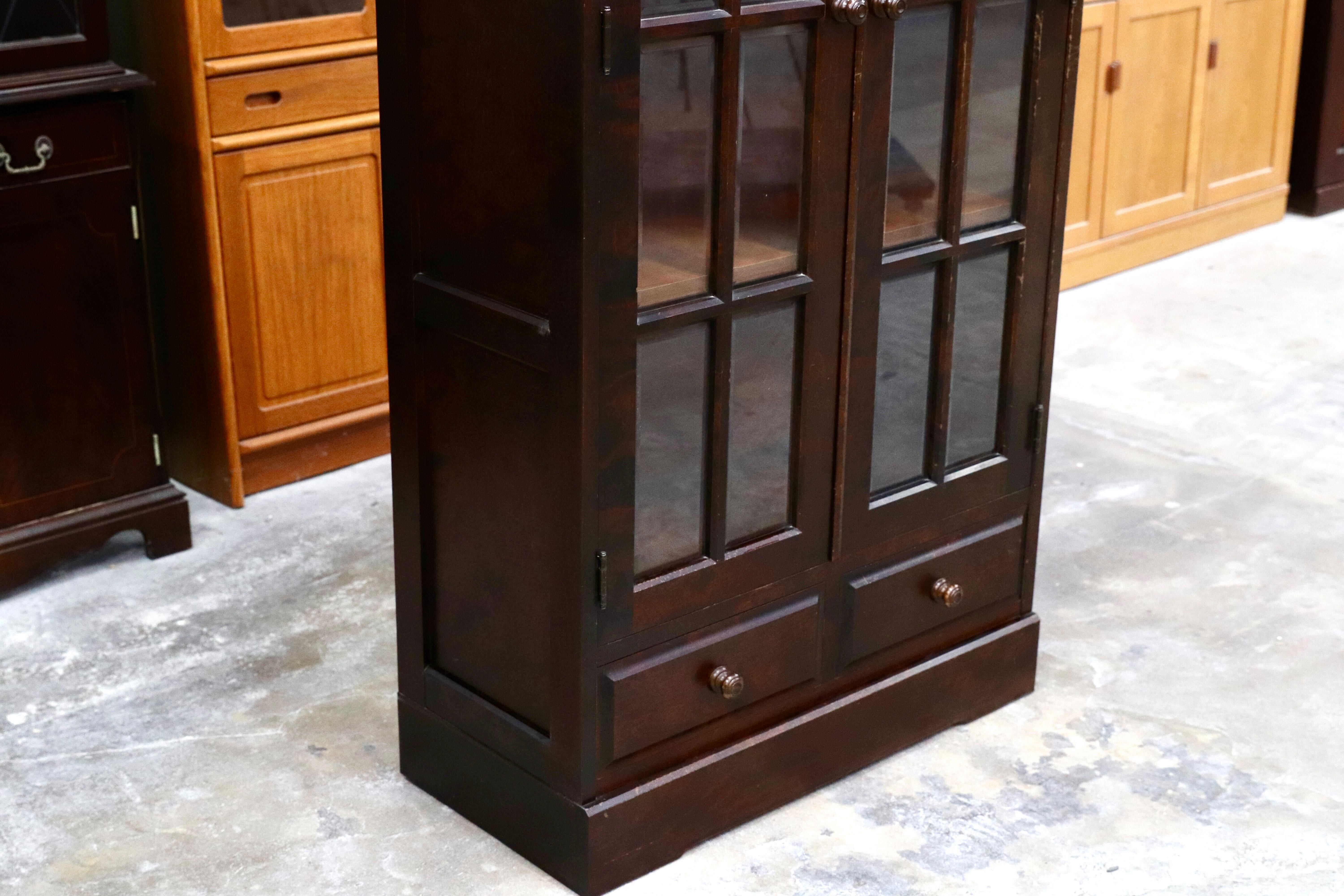 GMIS289A○北海道民芸家具 本棚 キャビネット 飾り棚 本箱 ブック