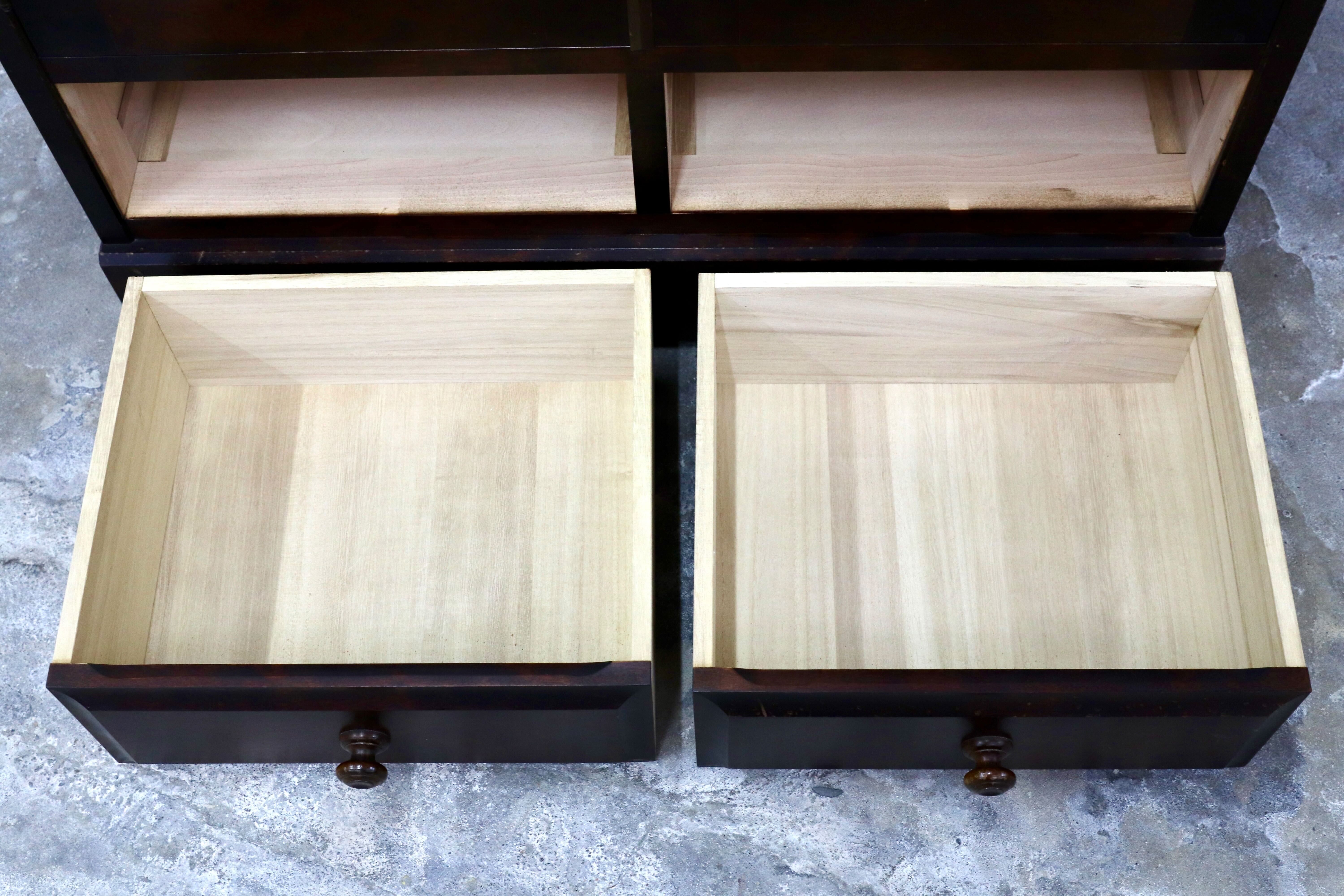 GMIS289A○北海道民芸家具 本棚 キャビネット 飾り棚 本箱 ブック