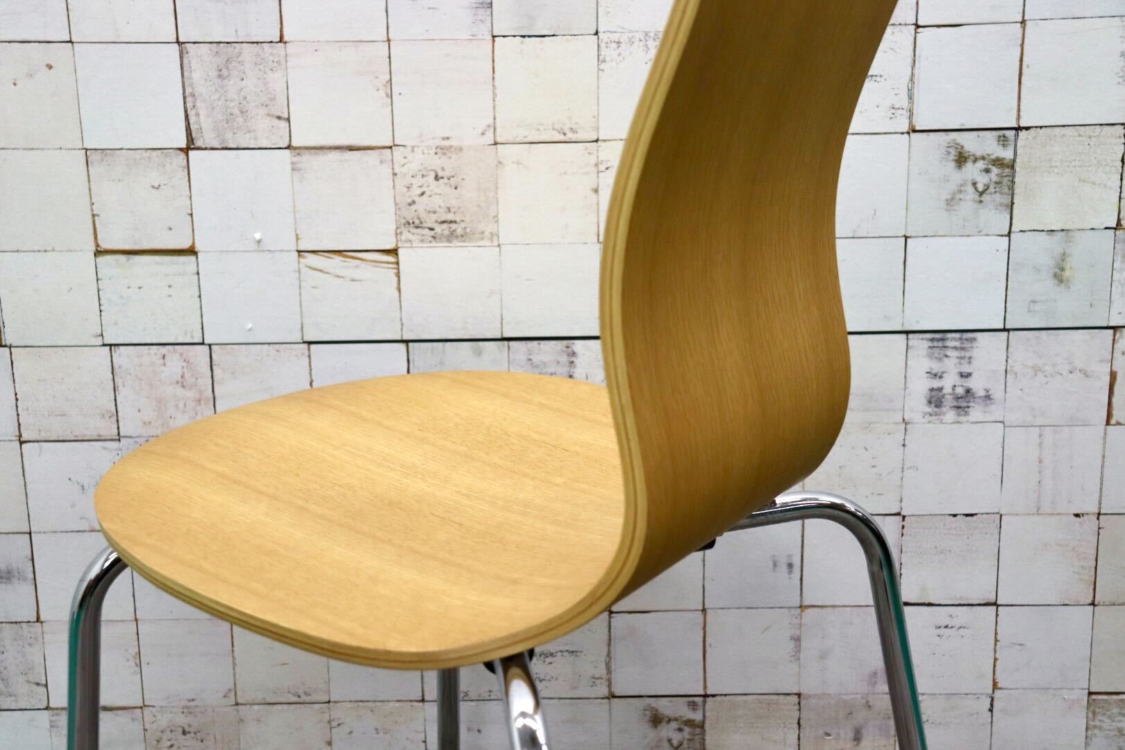 GMGT163○無印良品 / MUJI MOLD PLYWOOD CHAIR モールドプライウッドチェア ダイニングチェア ミーティングチェア  オーク材 モダン