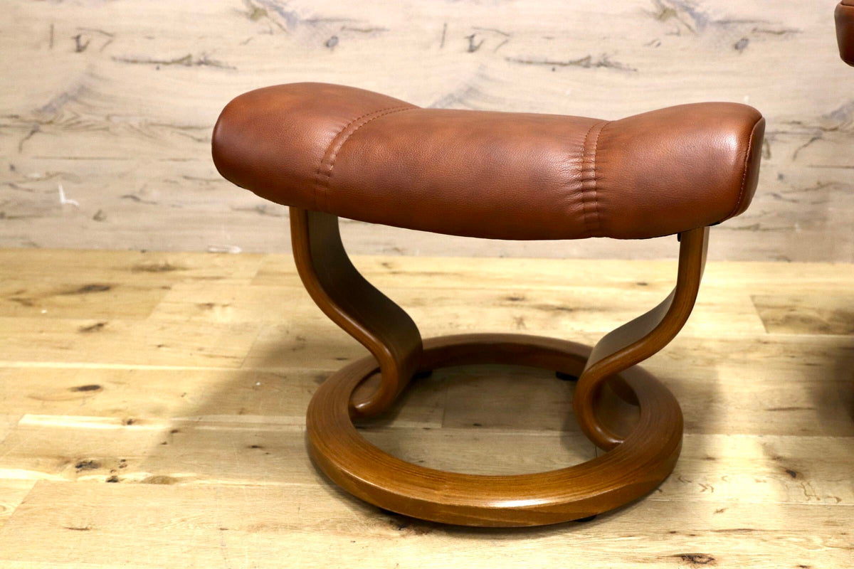 GMJS261○EKORNES / エコーネス Stressless Consul ストレスレス コンサル リクライニングチェア 本革 ブラウン ノルウェー製 北欧家具