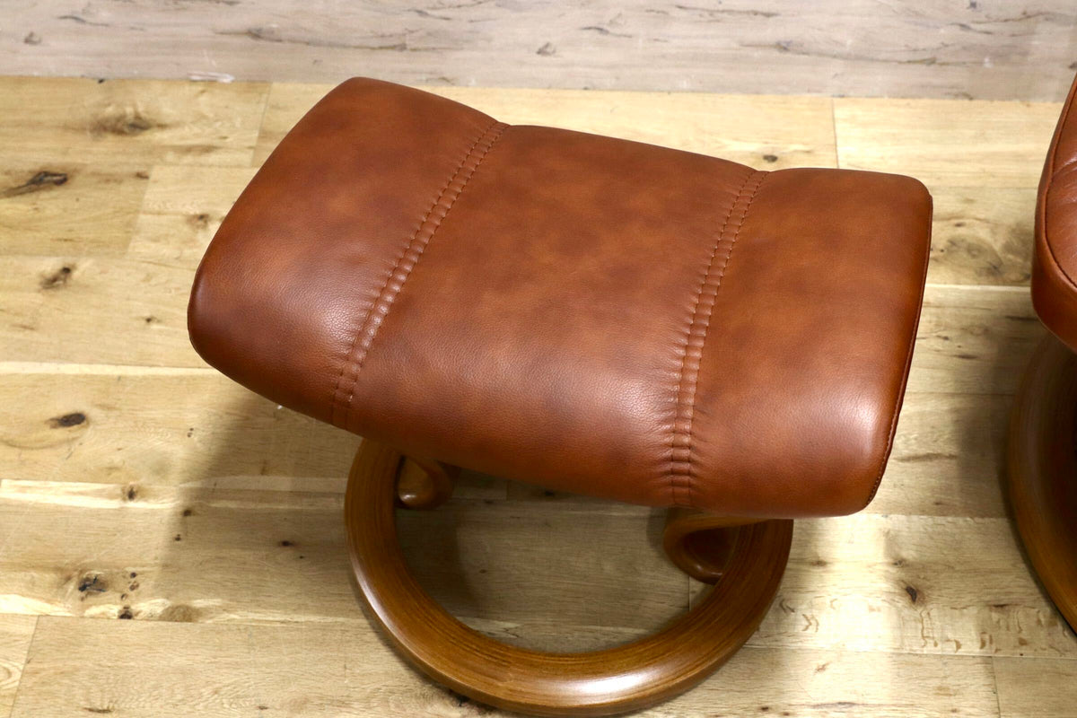 GMJS261○EKORNES / エコーネス Stressless Consul ストレスレス コンサル リクライニングチェア 本革 ブラウン ノルウェー製 北欧家具