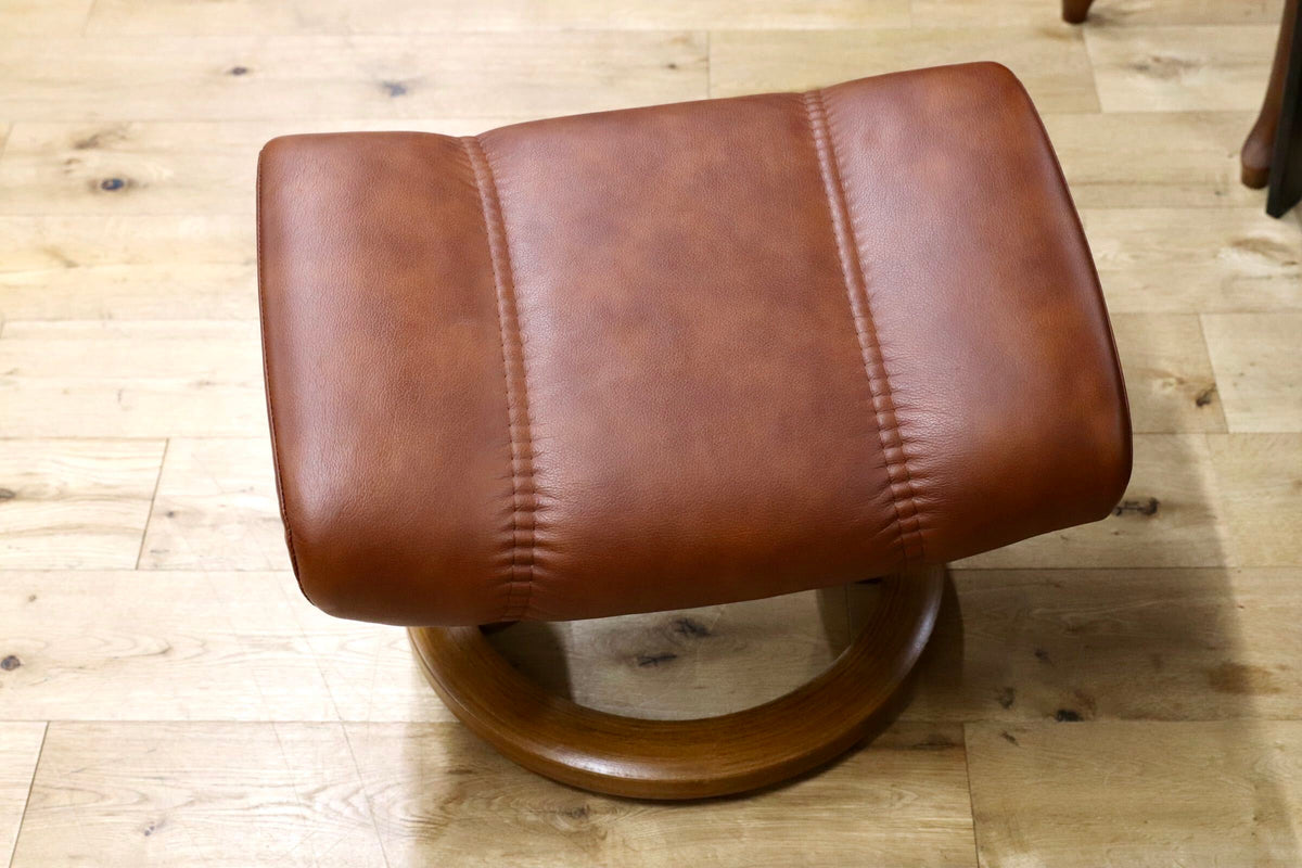 GMJS261○EKORNES / エコーネス Stressless Consul ストレスレス コンサル リクライニングチェア 本革 ブラウン ノルウェー製 北欧家具