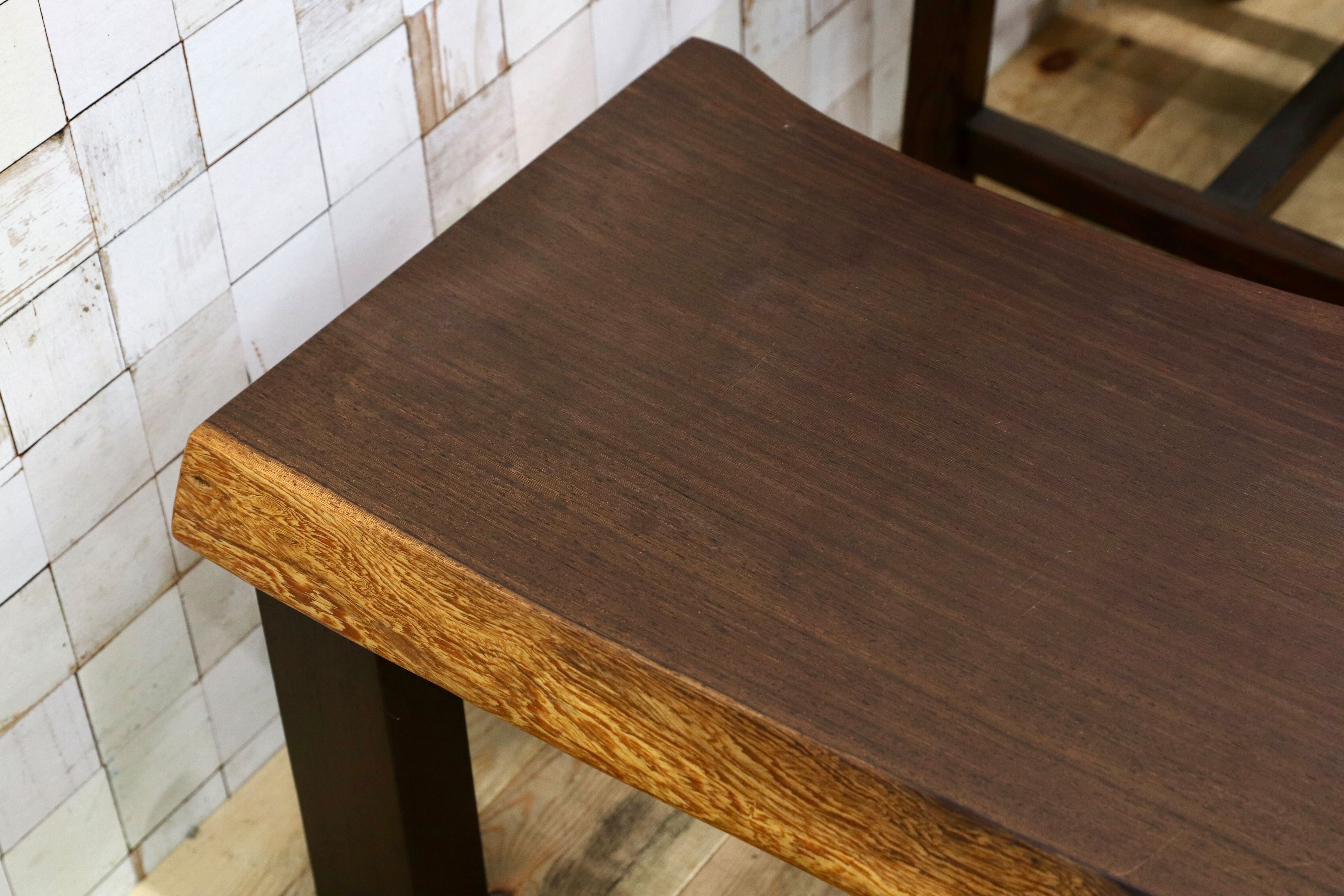 GMIH281B○ウェンジ 無垢材 激重 サイドテーブル コーヒーテーブル 飾り台 アジアン 和モダン レトロ アンティーク