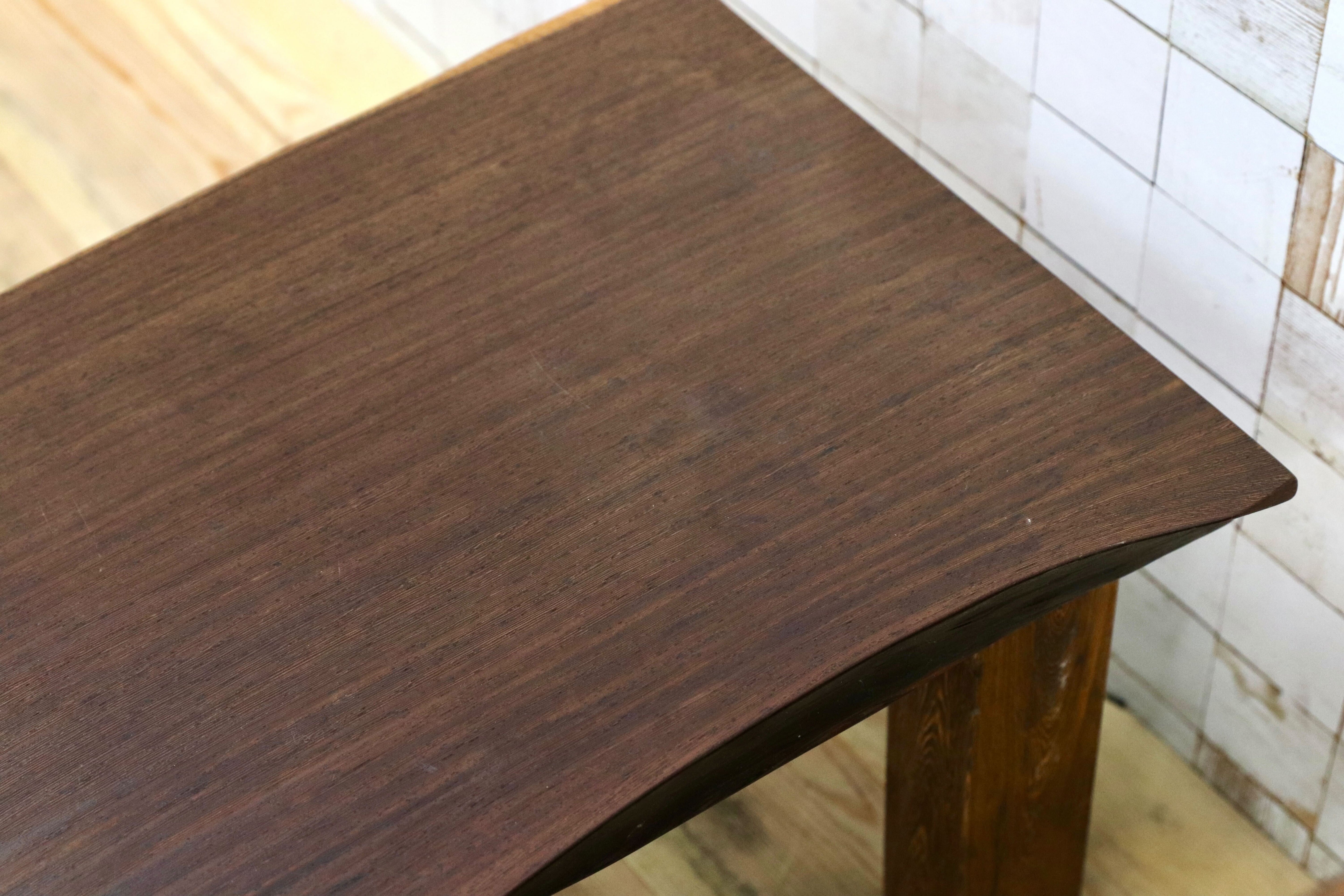 GMIH281B○ウェンジ 無垢材 激重 サイドテーブル コーヒーテーブル 飾り台 アジアン 和モダン レトロ アンティーク