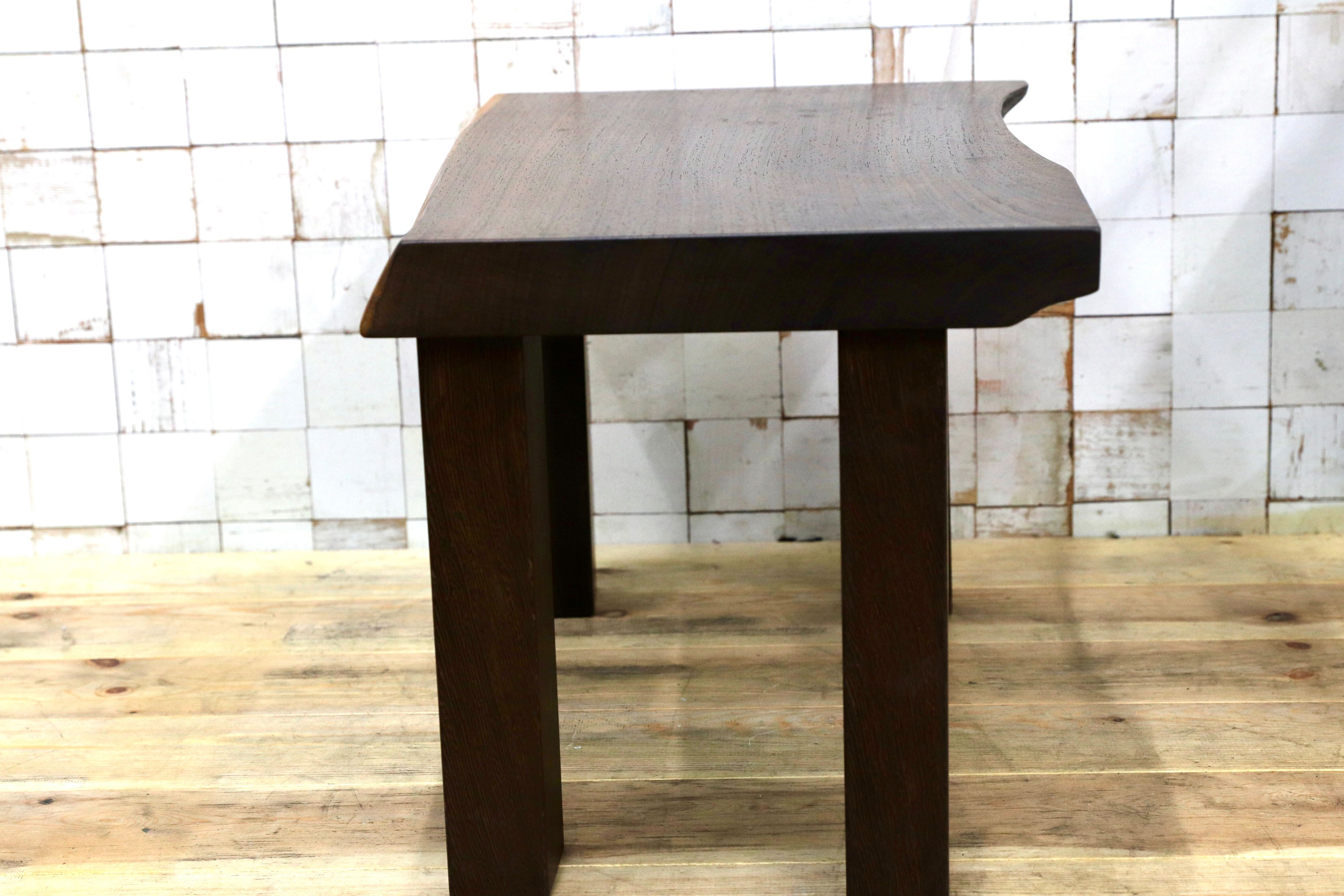 GMIH281B○ウェンジ 無垢材 激重 サイドテーブル コーヒーテーブル 飾り台 アジアン 和モダン レトロ アンティーク