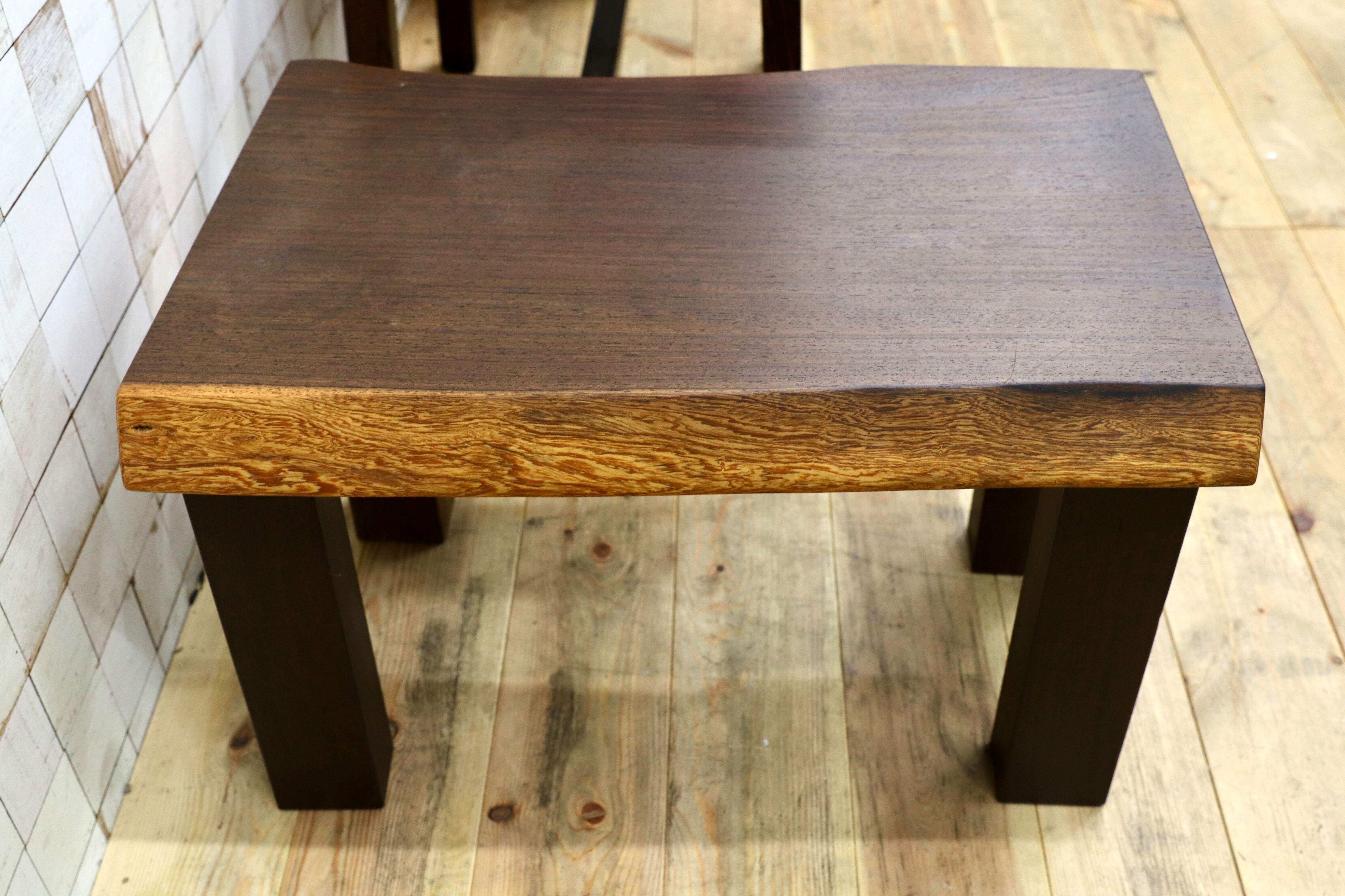 GMIH281B○ウェンジ 無垢材 激重 サイドテーブル コーヒーテーブル 飾り台 アジアン 和モダン レトロ アンティーク