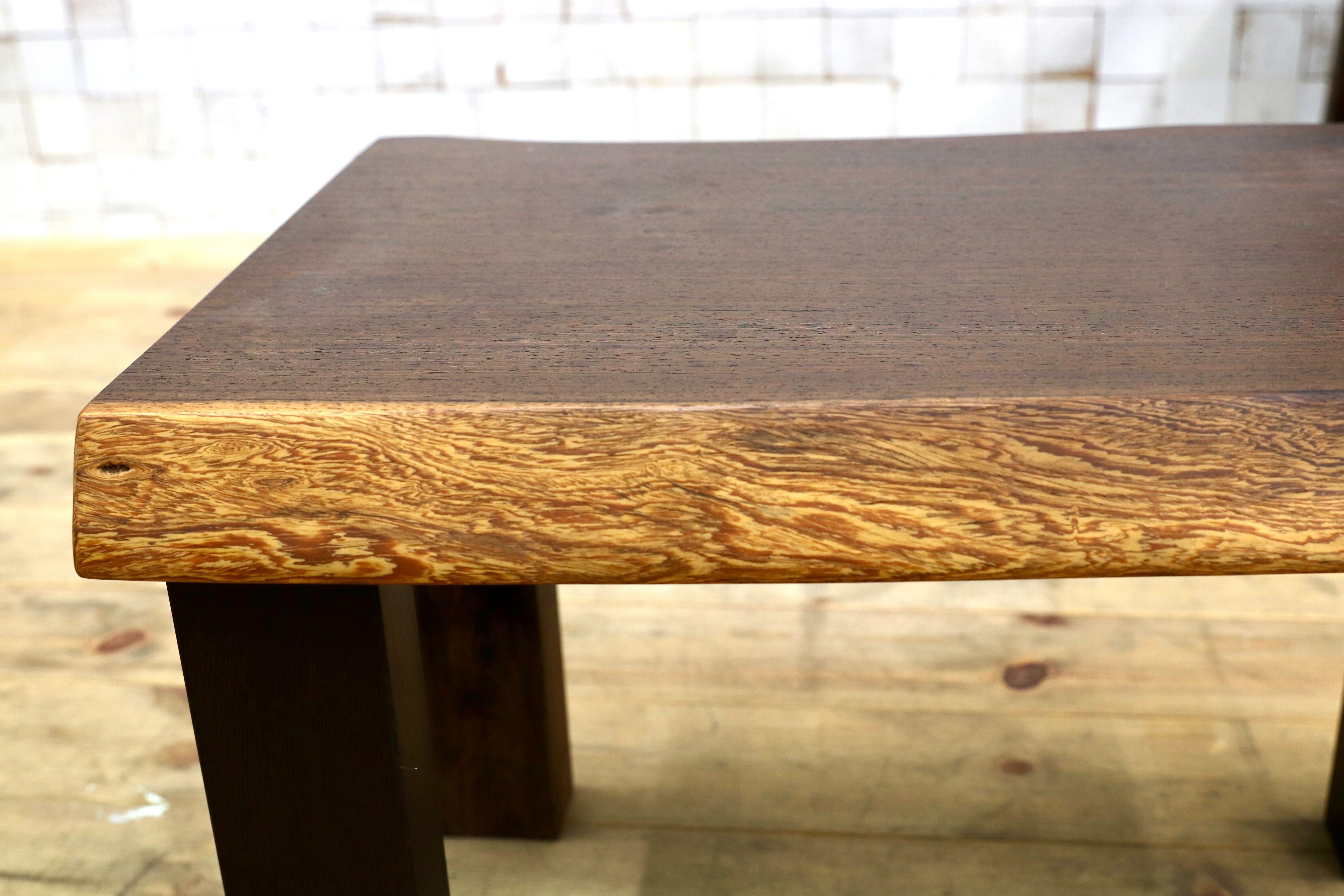 GMIH281B○ウェンジ 無垢材 激重 サイドテーブル コーヒーテーブル 飾り台 アジアン 和モダン レトロ アンティーク