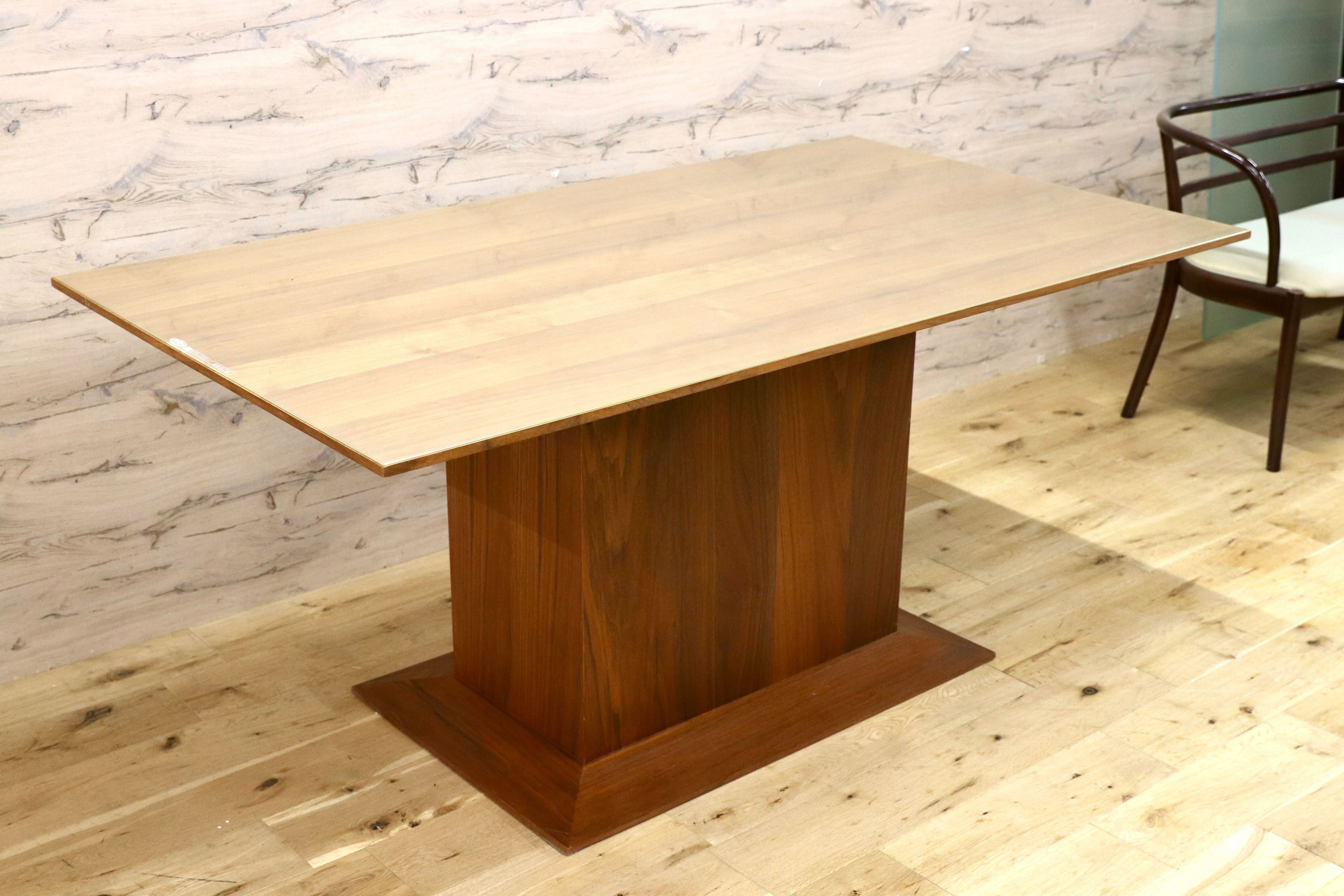 GMIS106○東京インテリア ウォールナット ダイニングテーブル 食卓テーブル センターベース モダンスタイル 北欧スタイル