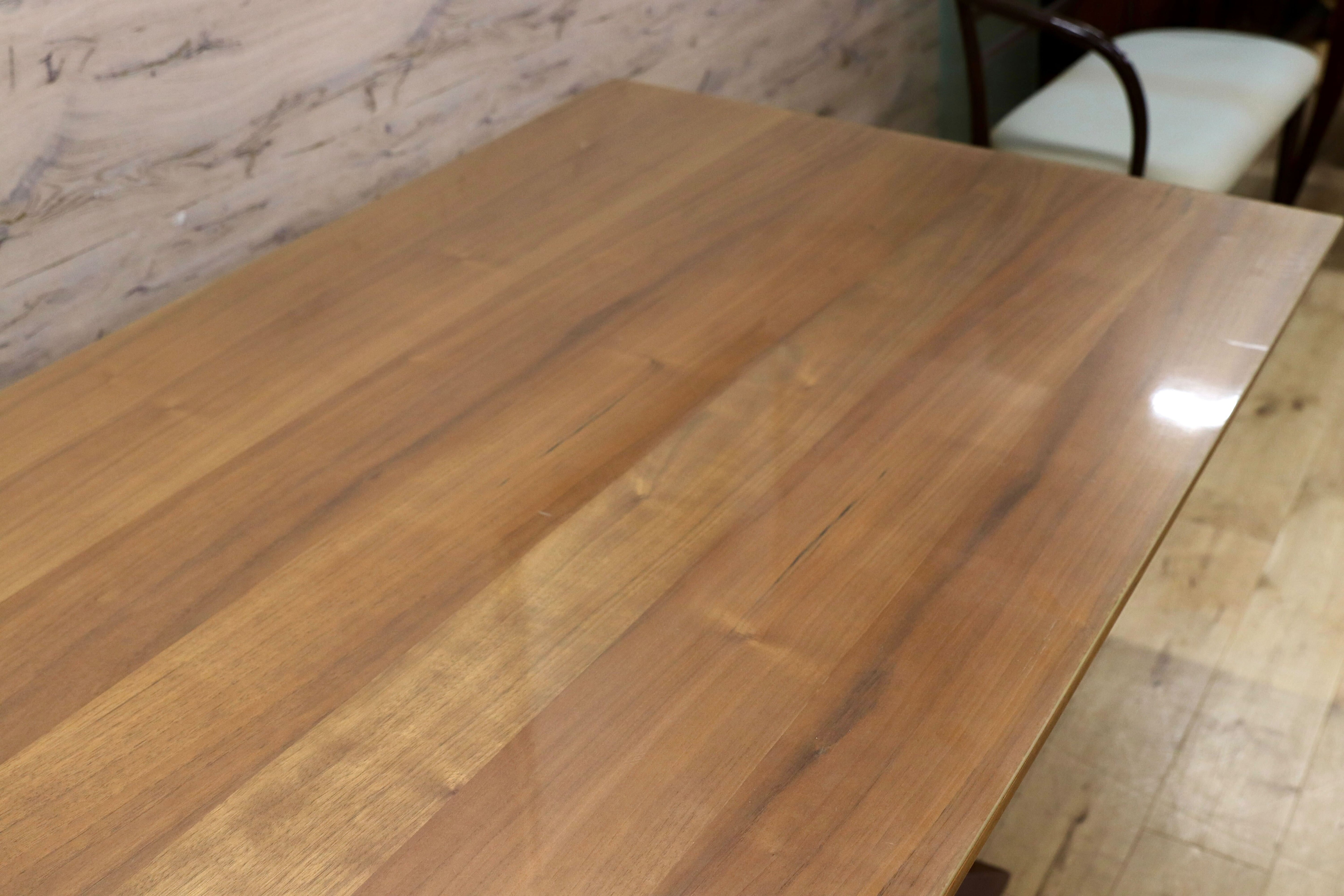 GMIS106○東京インテリア ウォールナット ダイニングテーブル 食卓テーブル センターベース モダンスタイル 北欧スタイル