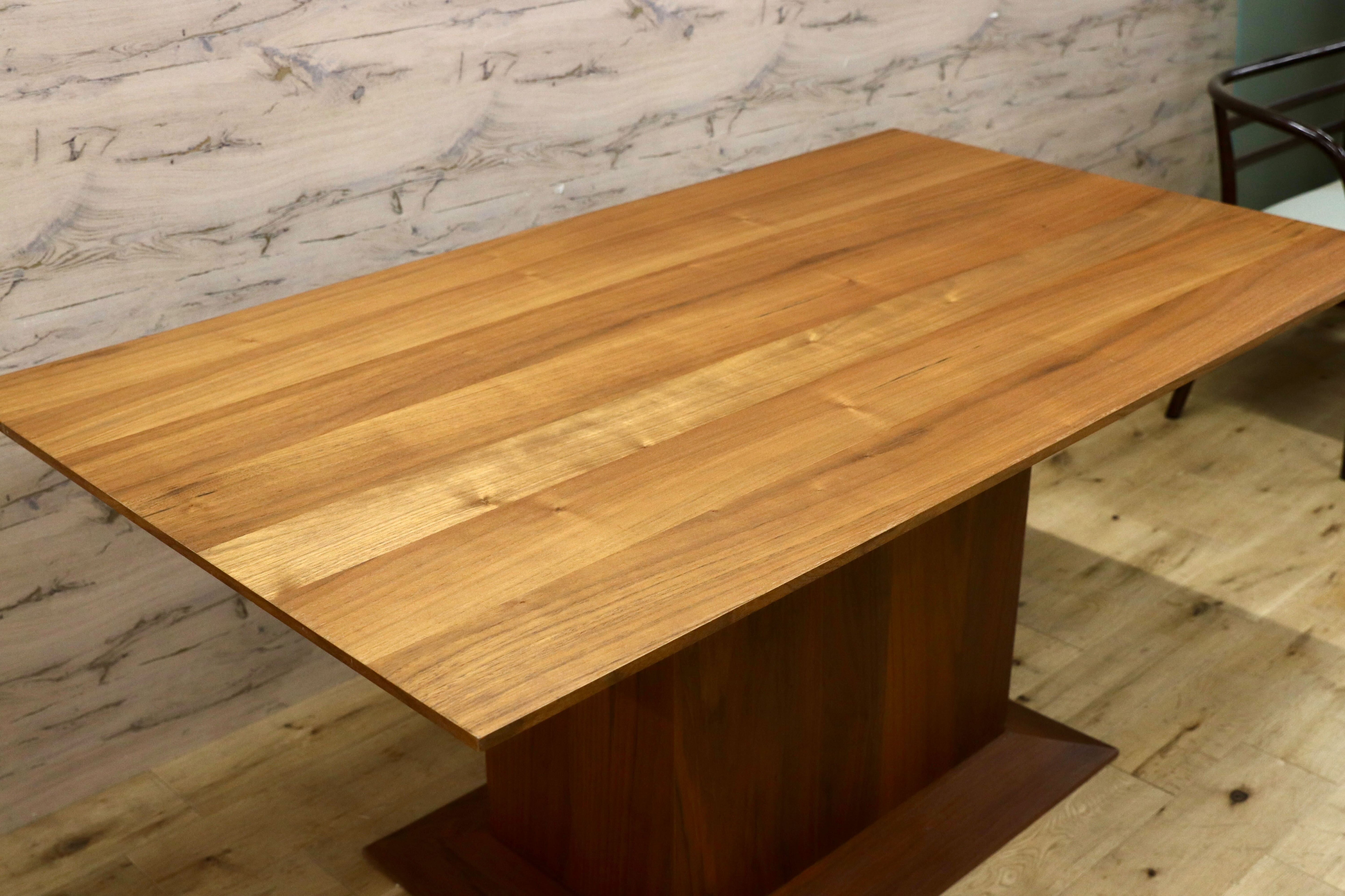 GMIS106○東京インテリア ウォールナット ダイニングテーブル 食卓テーブル センターベース モダンスタイル 北欧スタイル