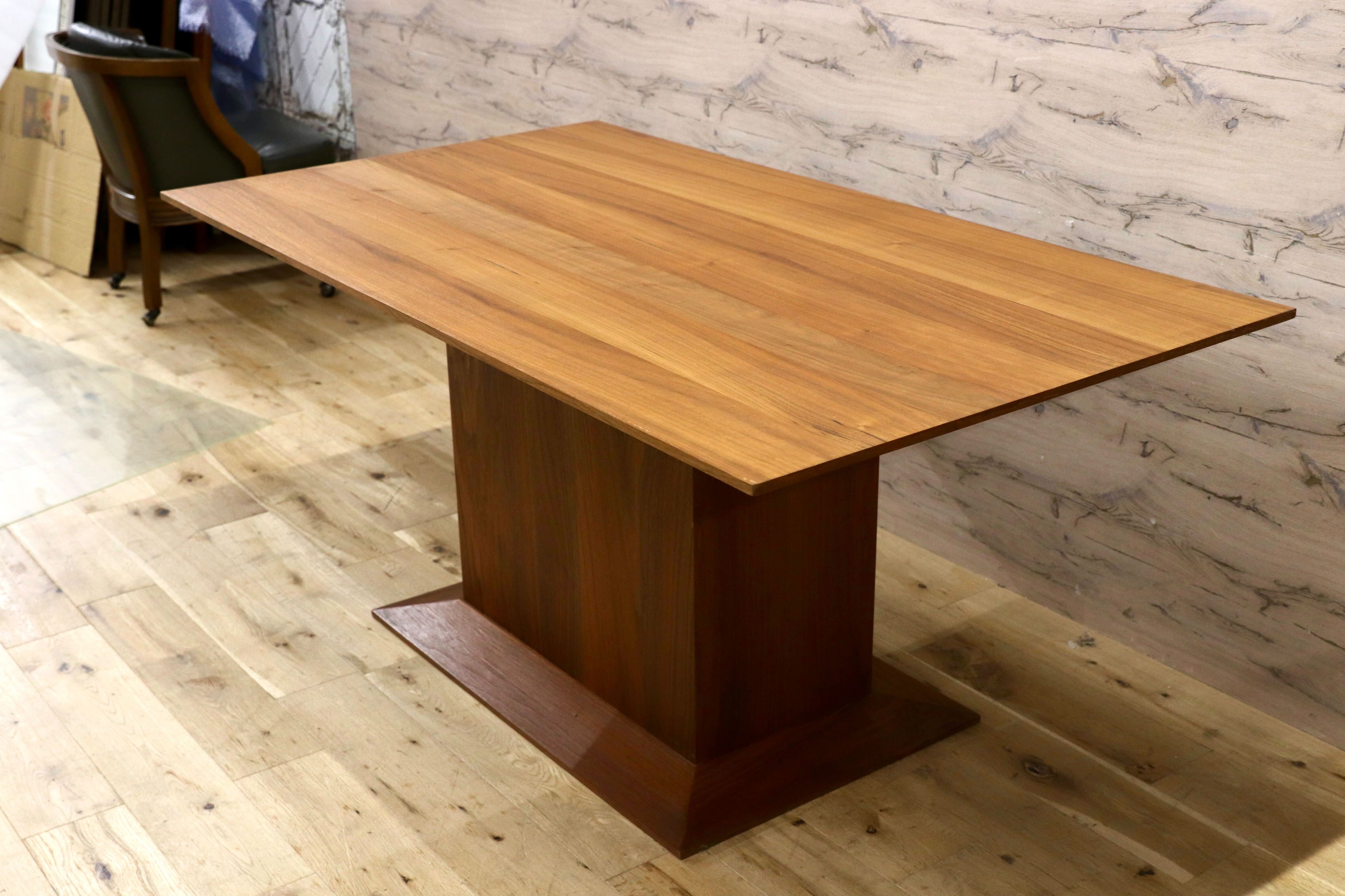 GMIS106○東京インテリア ウォールナット ダイニングテーブル 食卓テーブル センターベース モダンスタイル 北欧スタイル