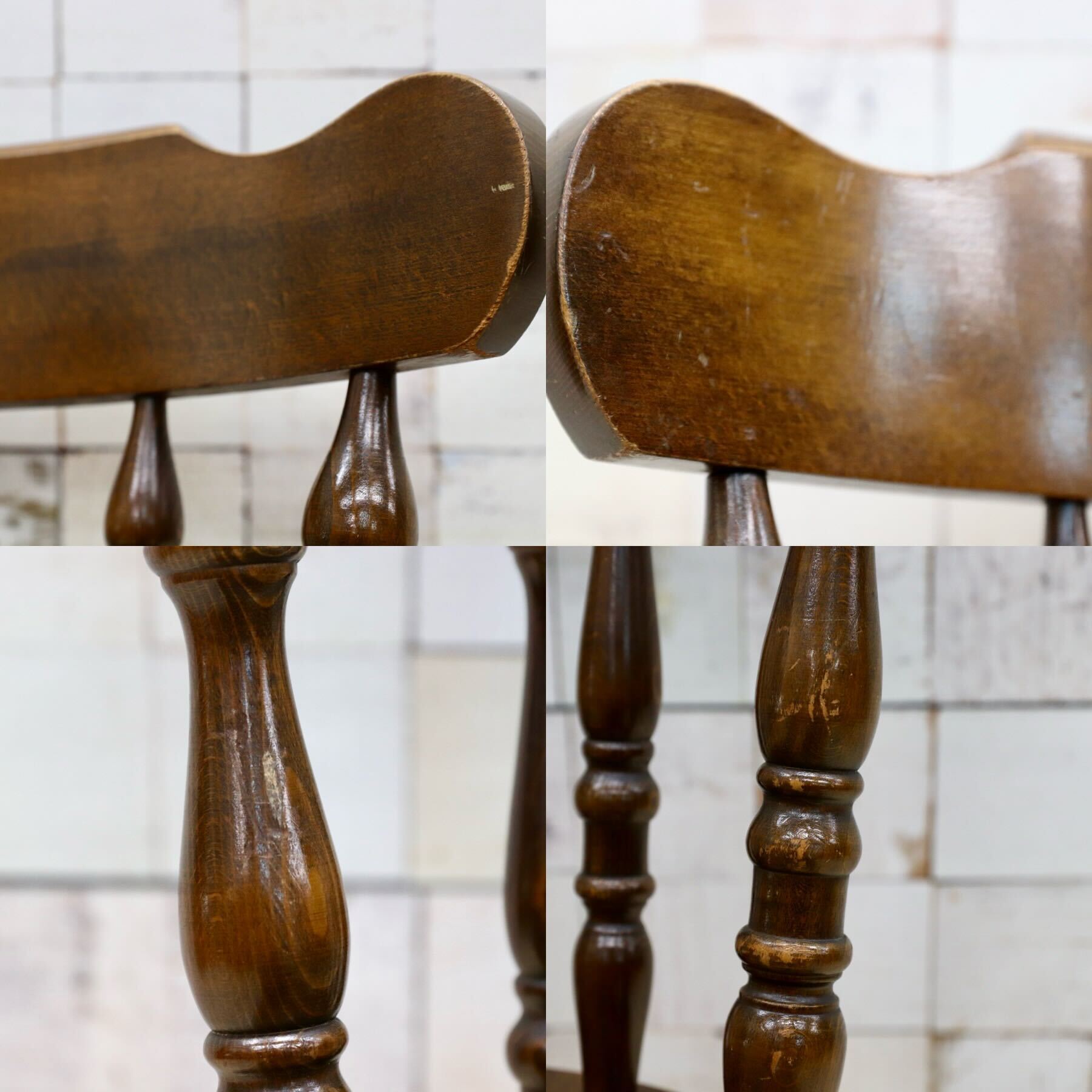 GMGK482○ブナ材 サイドチェア ウィンザーチェア ダイニングチェア 椅子 カントリー ヴィンテージ アンティーク検）柏木工 飛騨産業