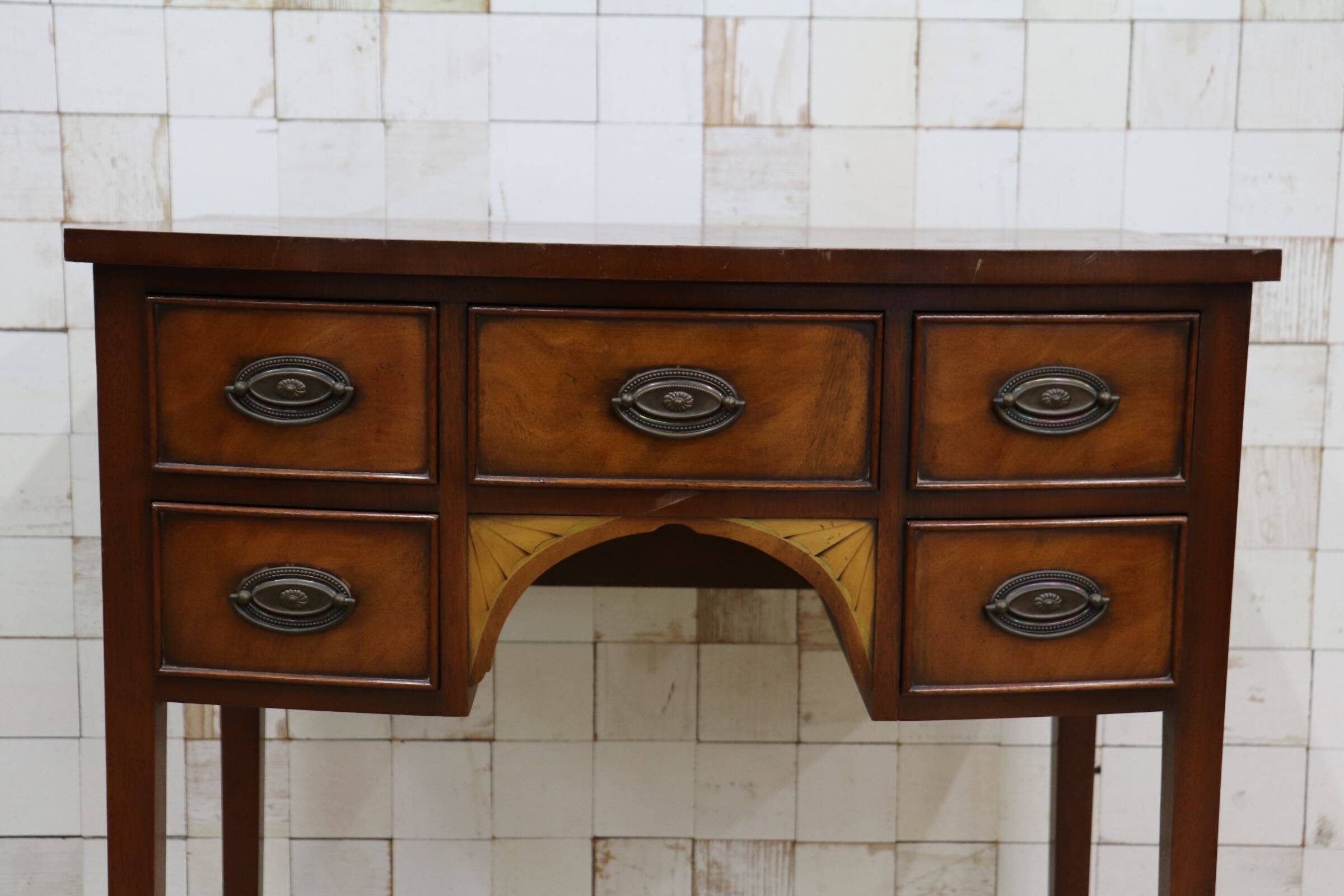 GMIK874〇Charles Barr / チャールズ・バー イギリス アンティーク サイドテーブル 収納 英国 クラシック 木製 机 デスク 飾り台