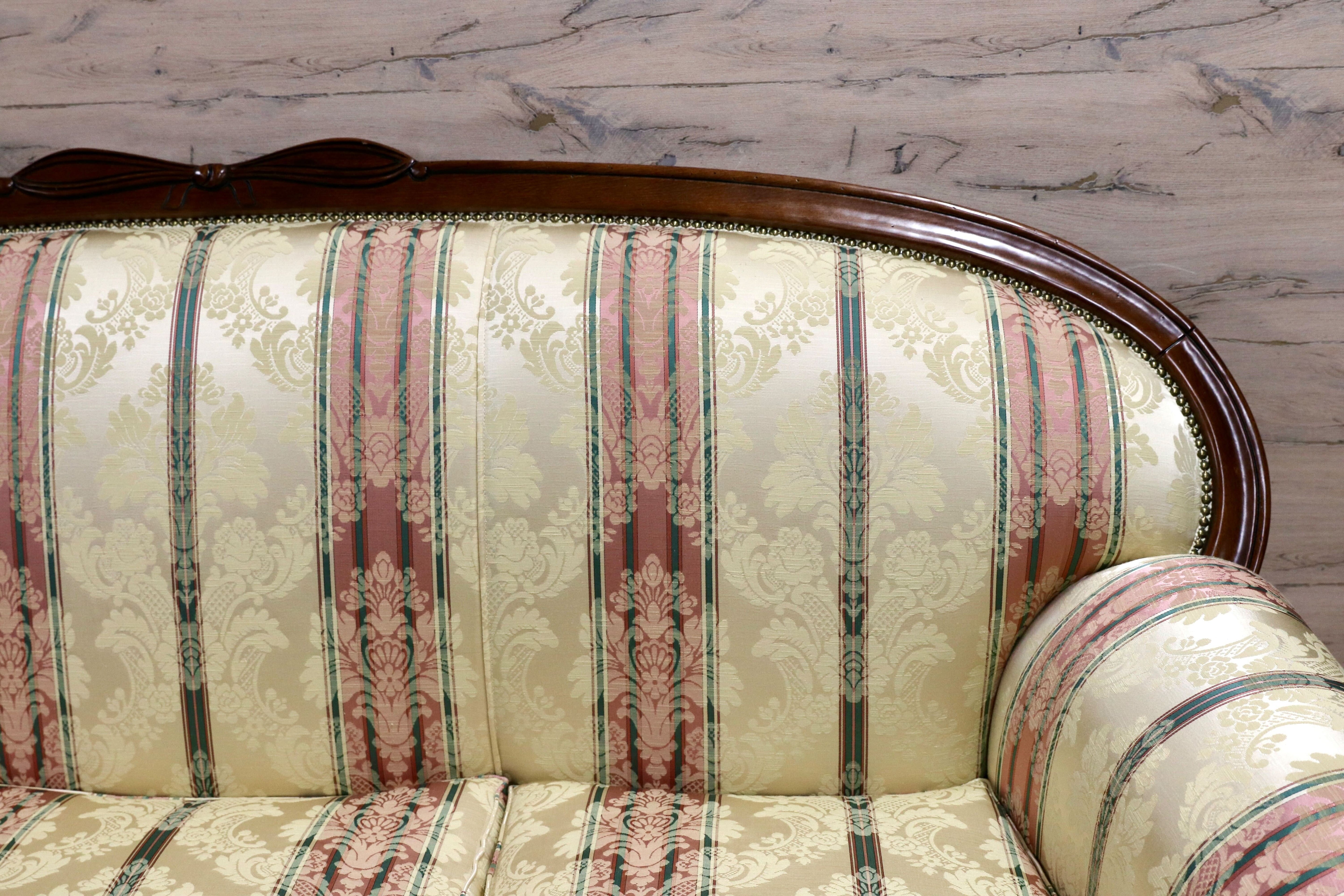 GMIK568○morello gianpaolo / モレロ・ジャンパウロ 3人掛けソファ トリプルソファ イタリア製 ロココ調 姫家具 エレガント 展示品