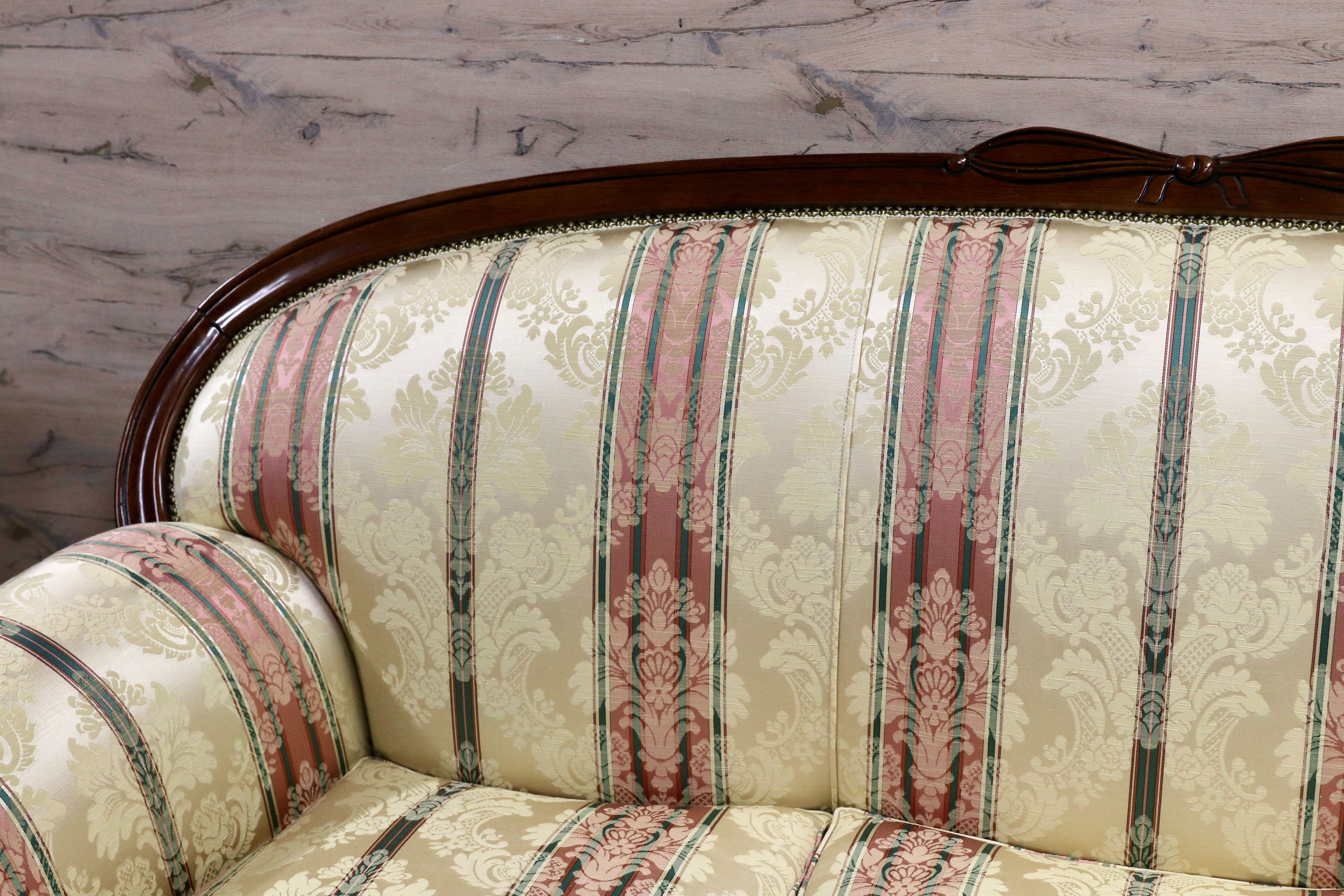 GMIK568○morello gianpaolo / モレロ・ジャンパウロ 3人掛けソファ トリプルソファ イタリア製 ロココ調 姫家具 エレガント 展示品