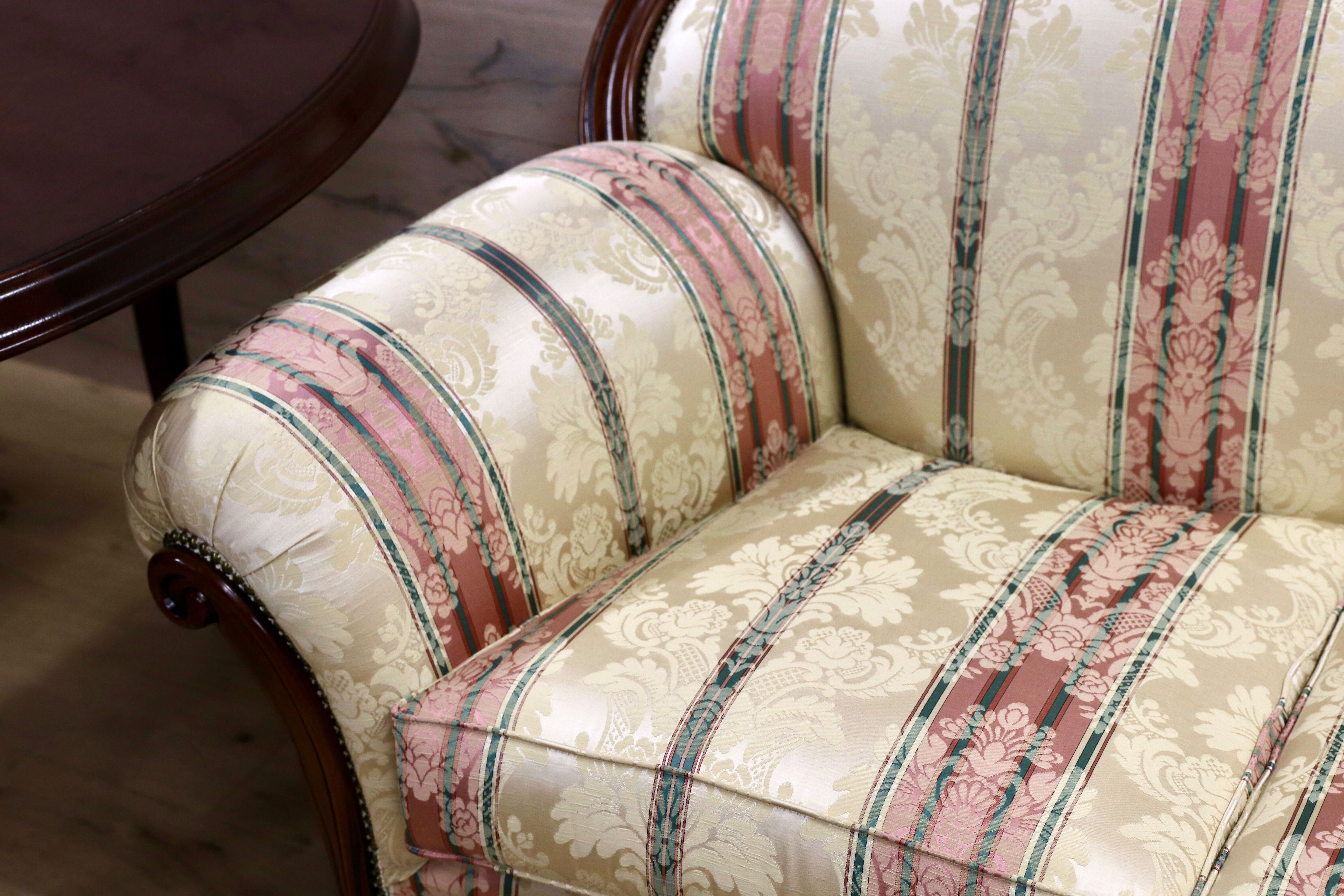 GMIK568○morello gianpaolo / モレロ・ジャンパウロ 3人掛けソファ トリプルソファ イタリア製 ロココ調 姫家具 エレガント 展示品