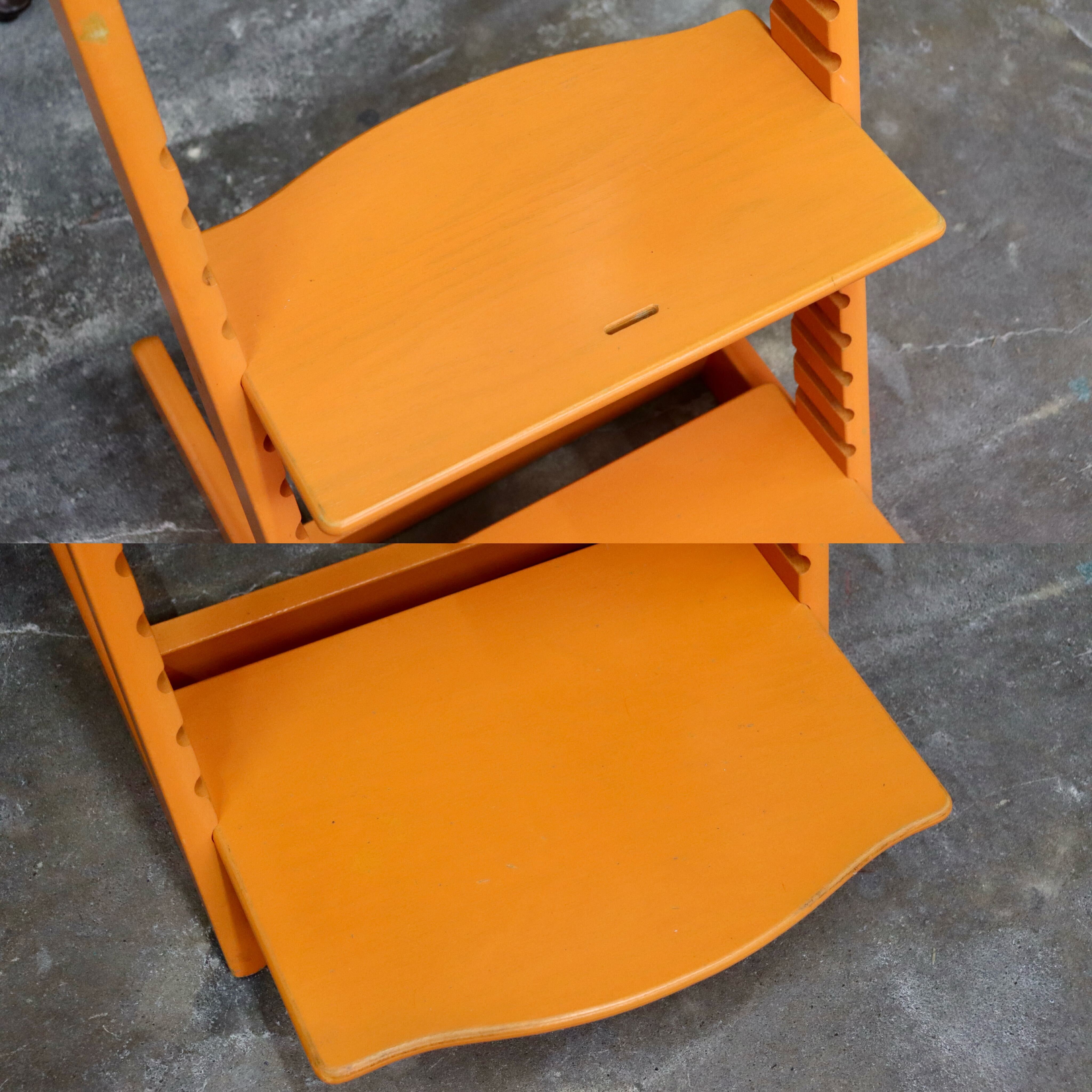 GMIH382○STOKKE / ストッケ トリップトラップチェア ベビーチェア キッズチェア ダイニングチェア 子供椅子 オレンジ 北欧 ノルウェー