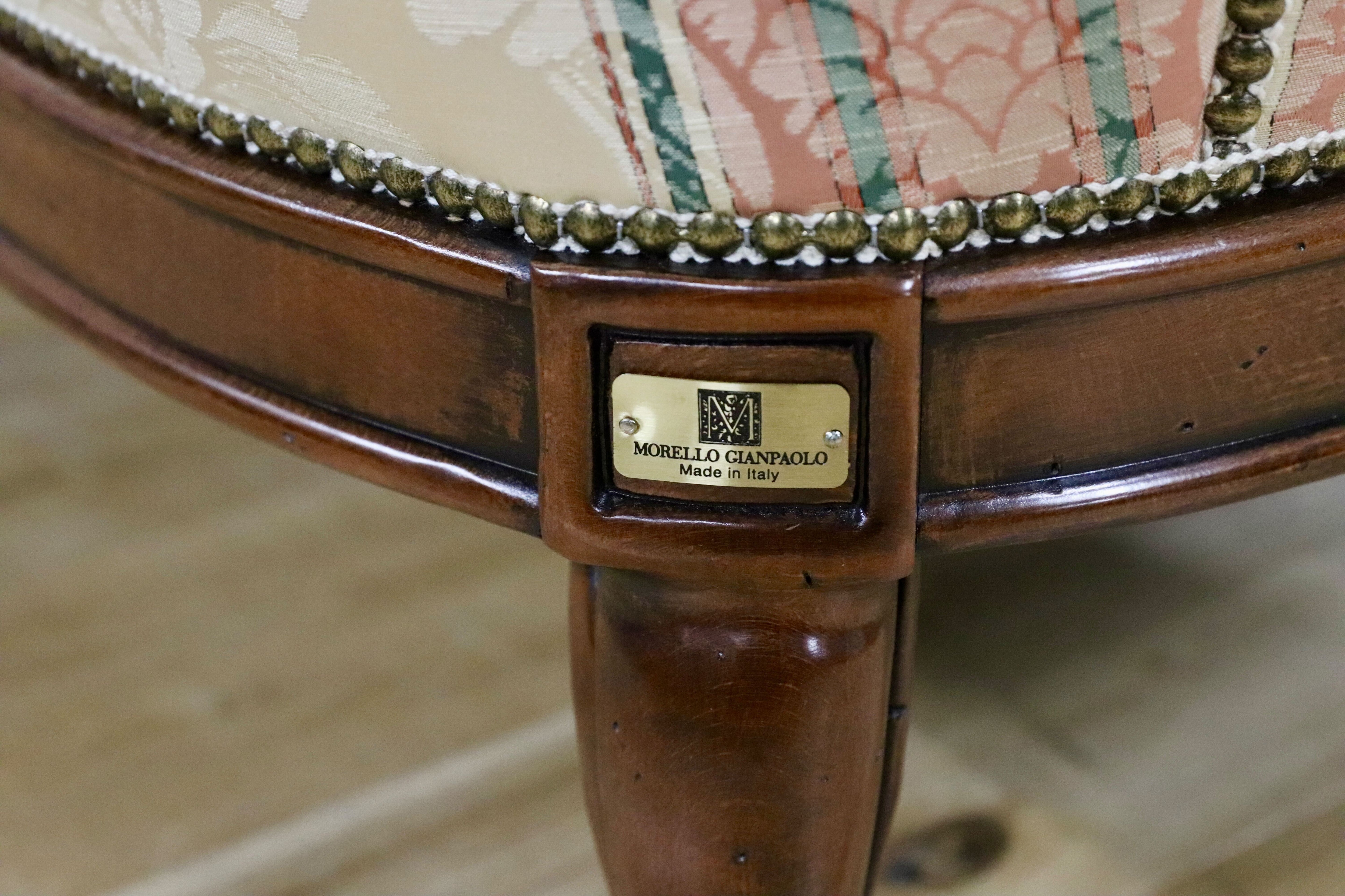 GMIK568○morello gianpaolo / モレロ・ジャンパウロ 3人掛けソファ トリプルソファ イタリア製 ロココ調 姫家具 エレガント 展示品