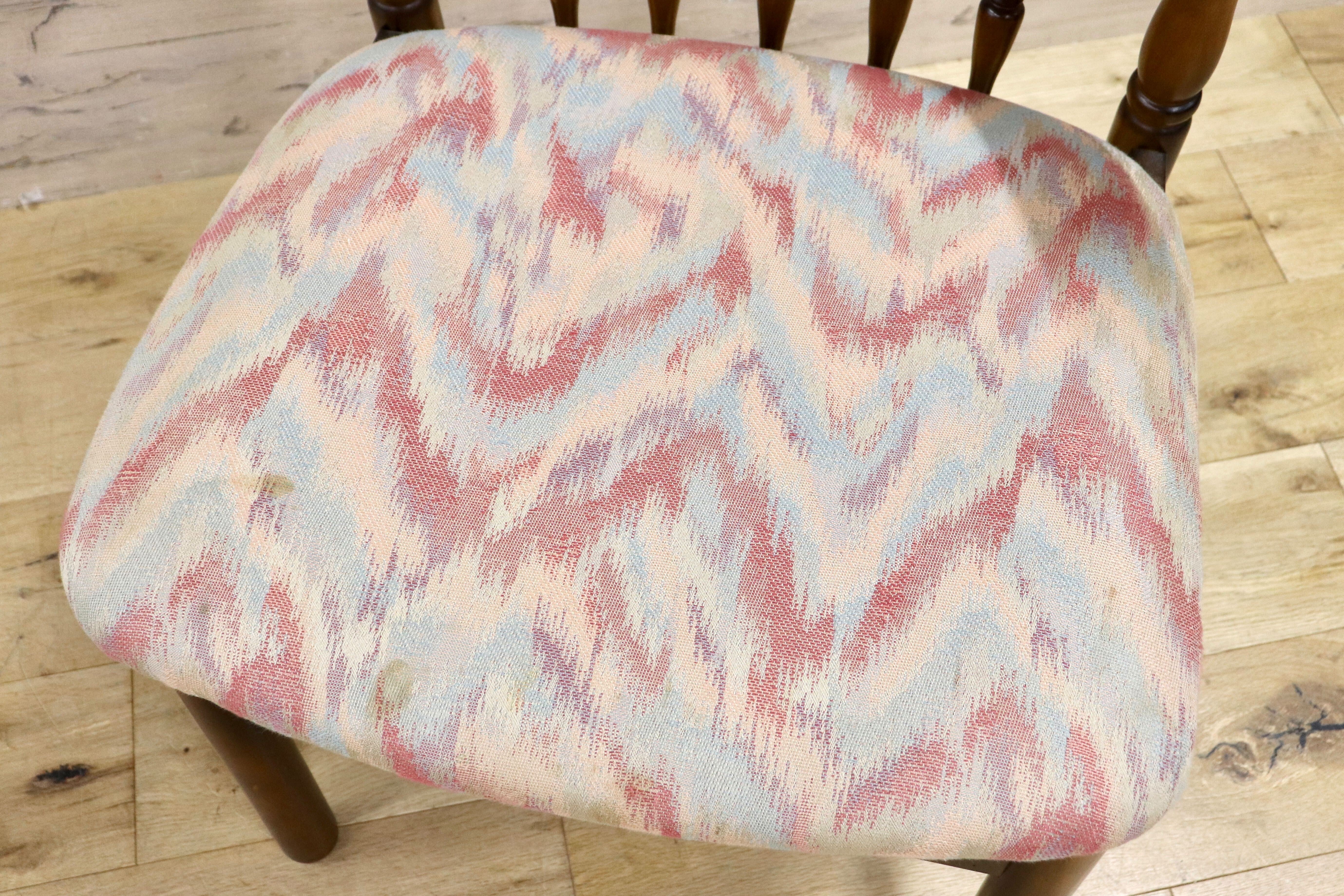 GMIH26A○karimoku / カリモク ダイニングチェア 2脚セット 椅子 ファブリック ヴィンテージ レトロ オールドカリモク