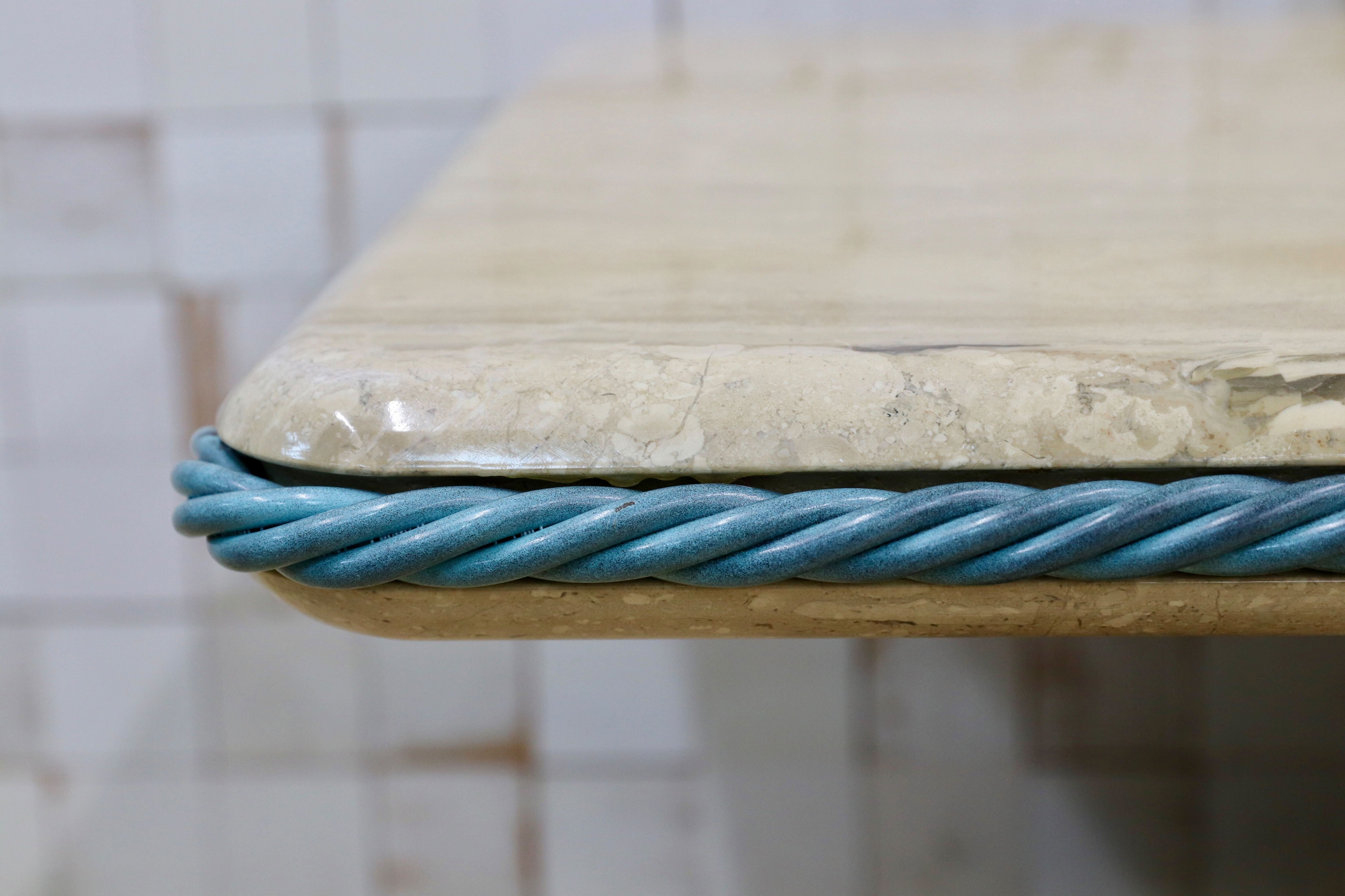 GMIO33○イタリア製 大理石 センターテーブル リビングテーブル クラシック エレガント ユーロカーサ ※発送不可