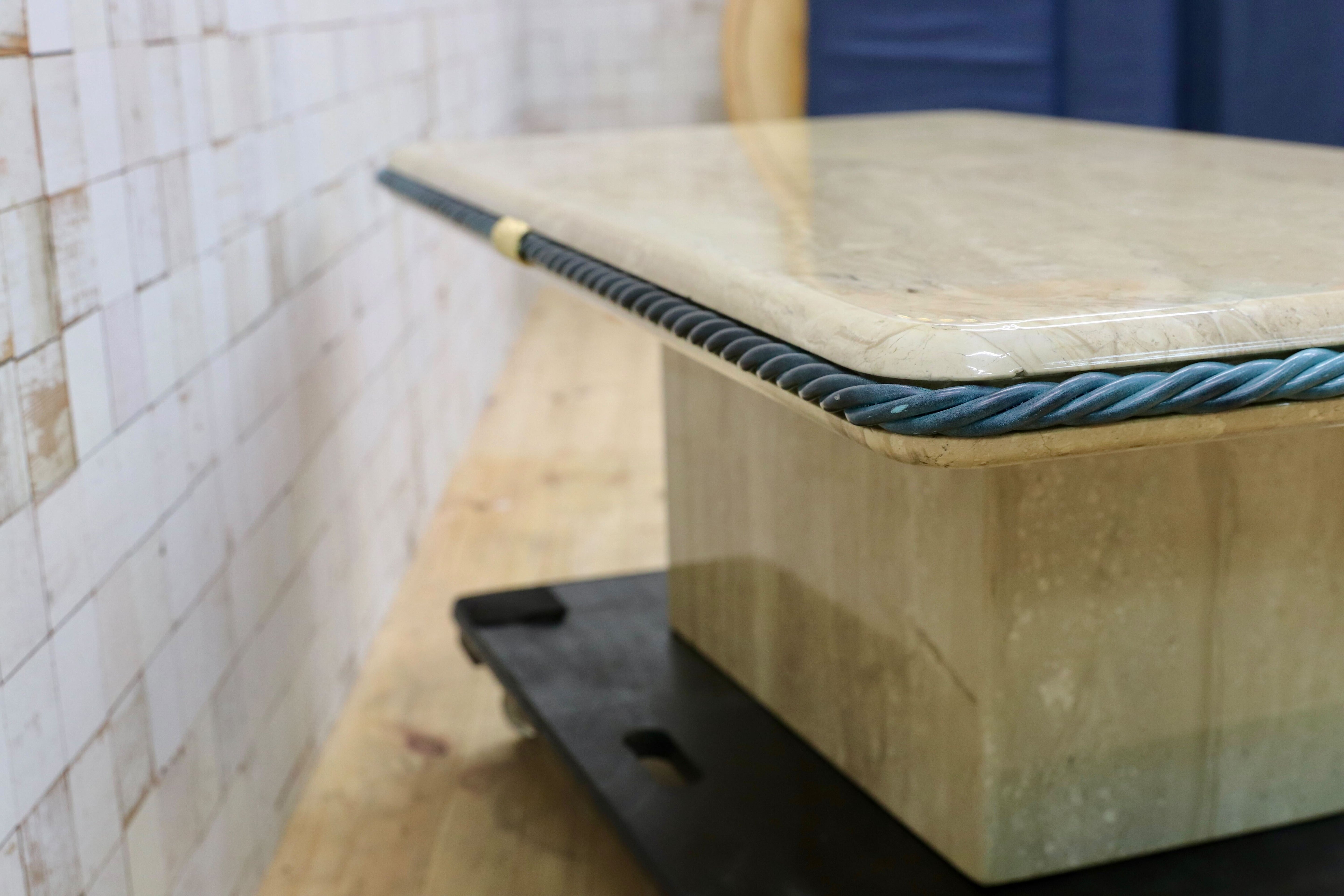 GMIO33○イタリア製 大理石 センターテーブル リビングテーブル クラシック エレガント ユーロカーサ ※発送不可