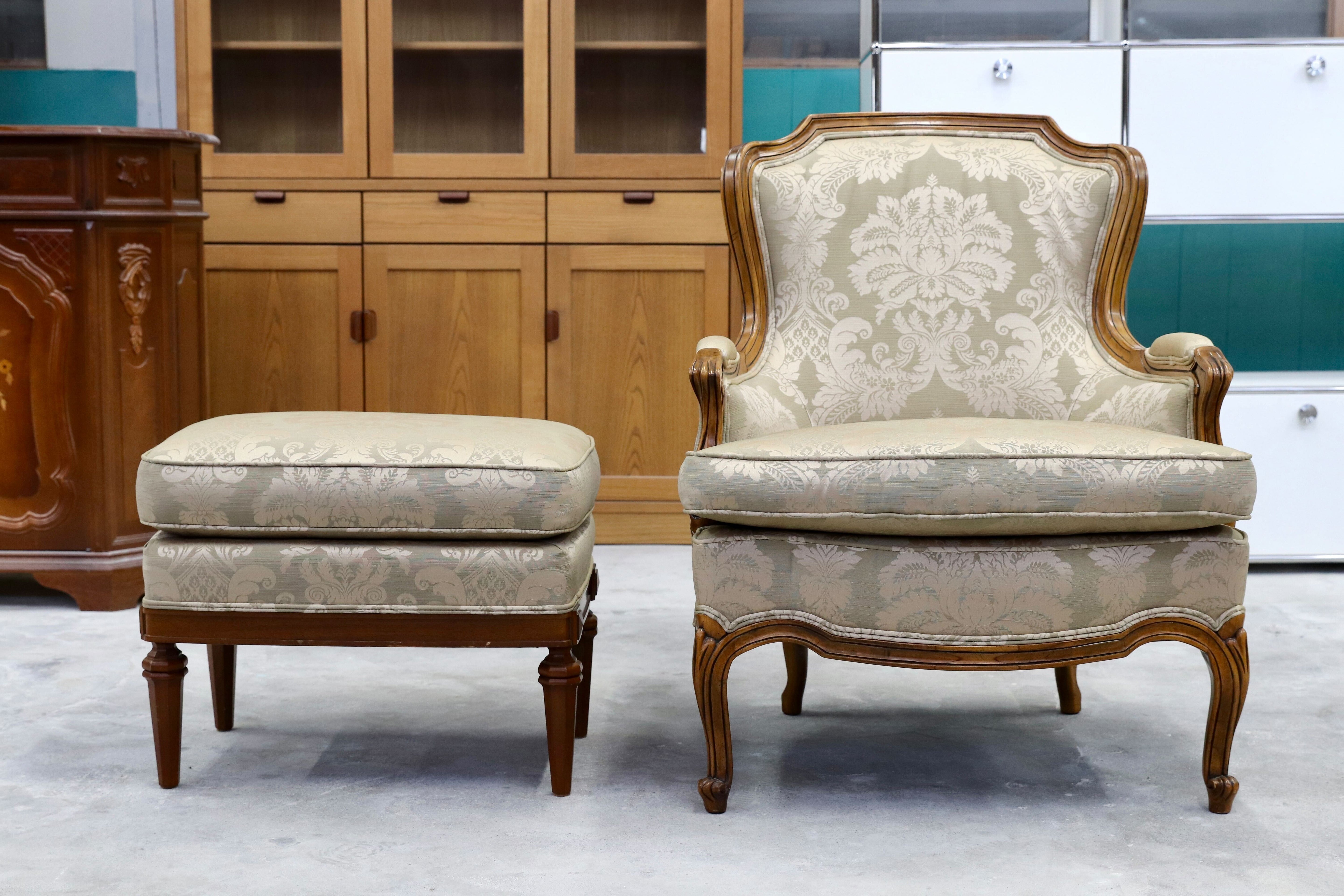 GMHH286A○DREXEL HERITAGE / ドレクセルヘリテイジ Upholstery 1人掛けソファ シングルソファ ラウンジチェア 最高級 約60万