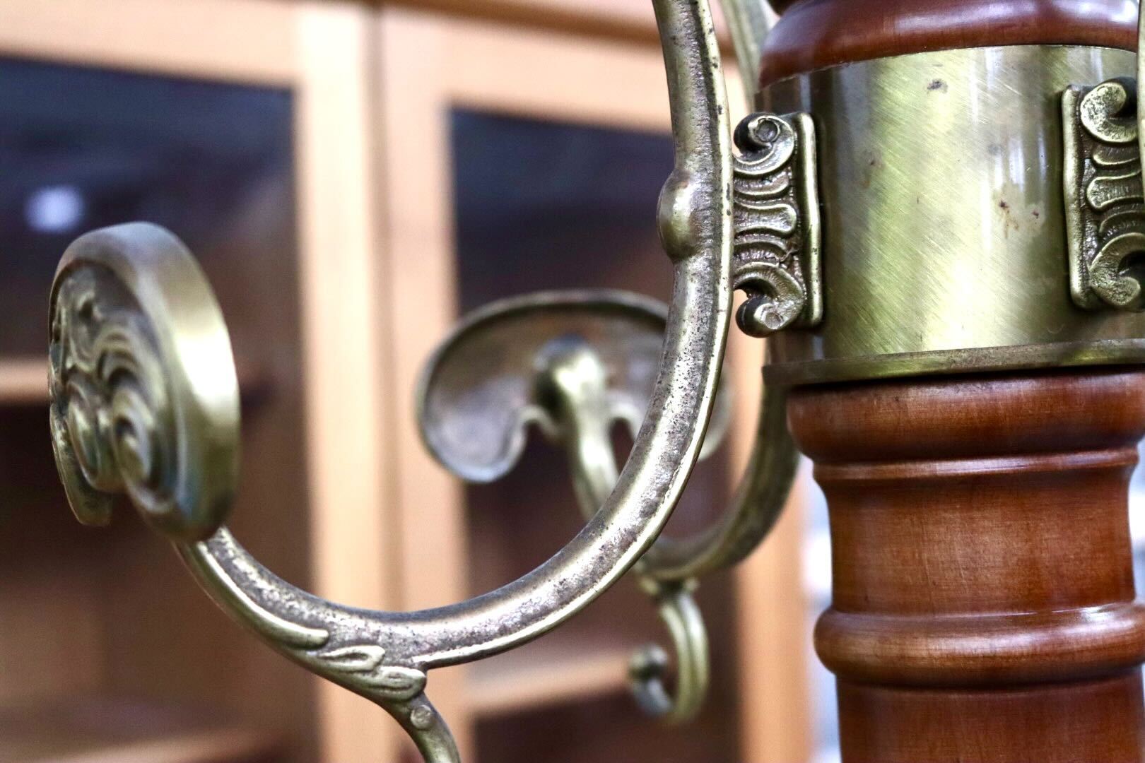 GMIS503○コートハンガー 帽子掛け コート掛け ポールハンガー ハンガーラック 木製 レトロ クラシック ヴィンテージ