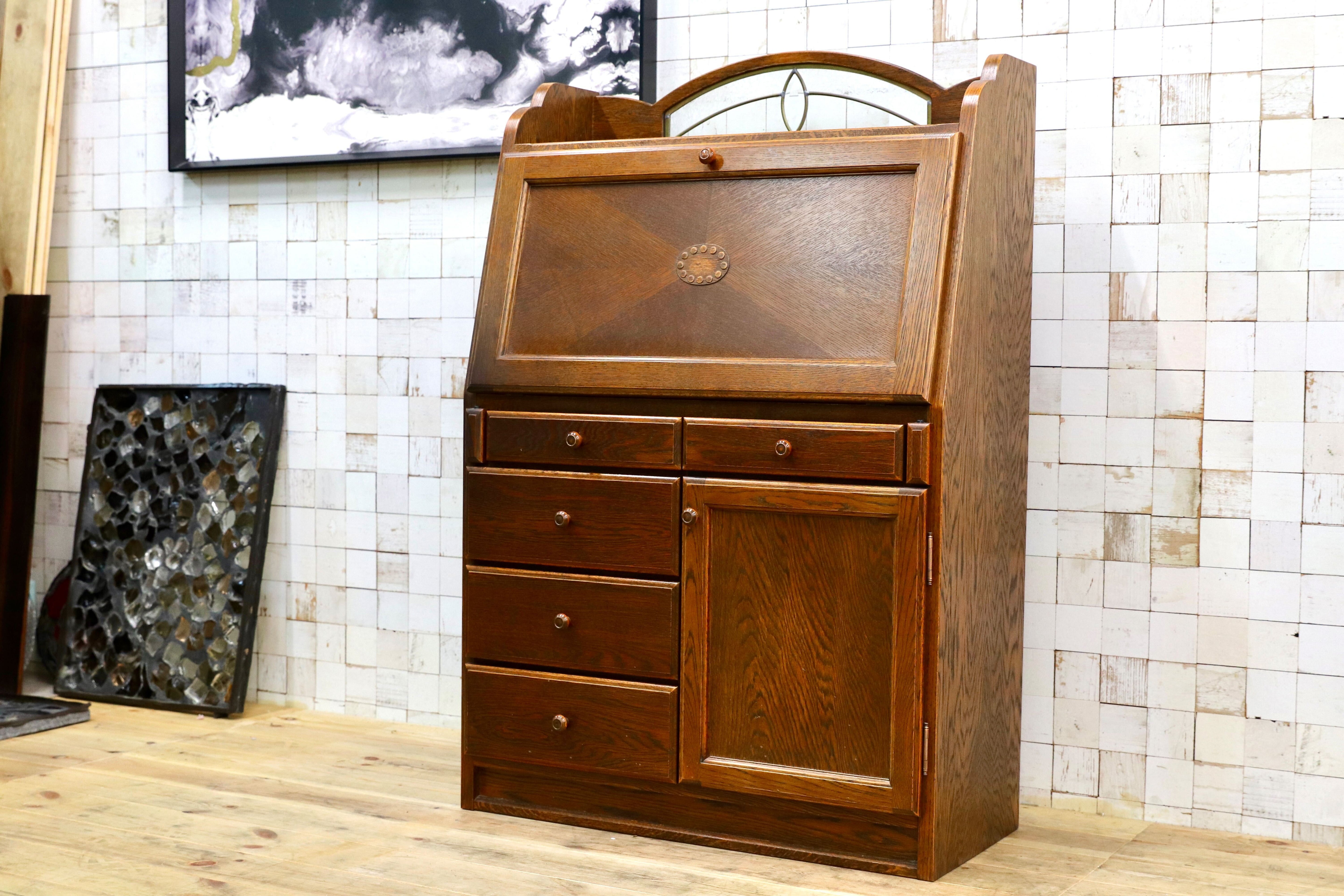 GMIS306○三越家具 Brugge ブルージュ ライティングビューロー デスク 机 英国カントリー クラシック