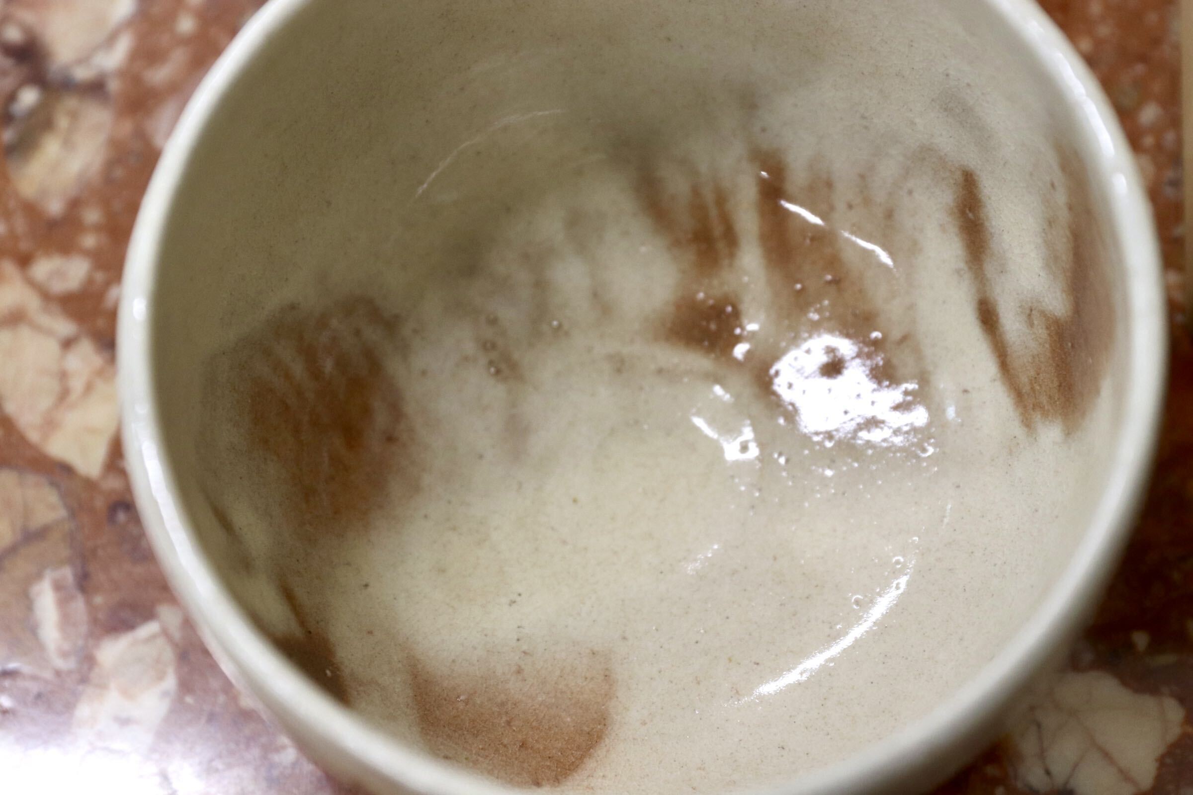 GMJK405B○天郷窯 西村省二 上野焼 茶碗 抹茶碗 茶道具 鉄釉