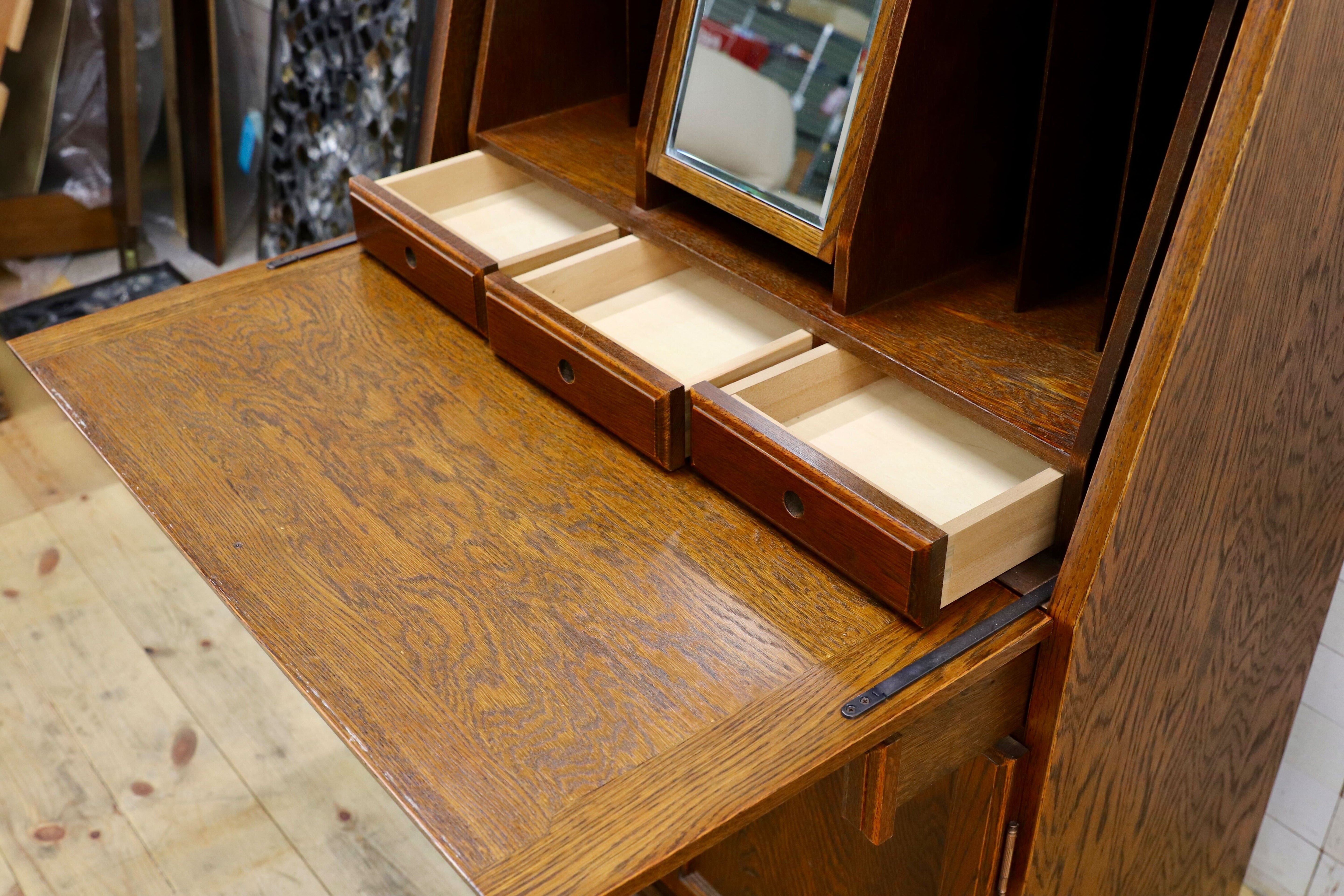 GMIS306○三越家具 Brugge ブルージュ ライティングビューロー デスク 机 英国カントリー クラシック