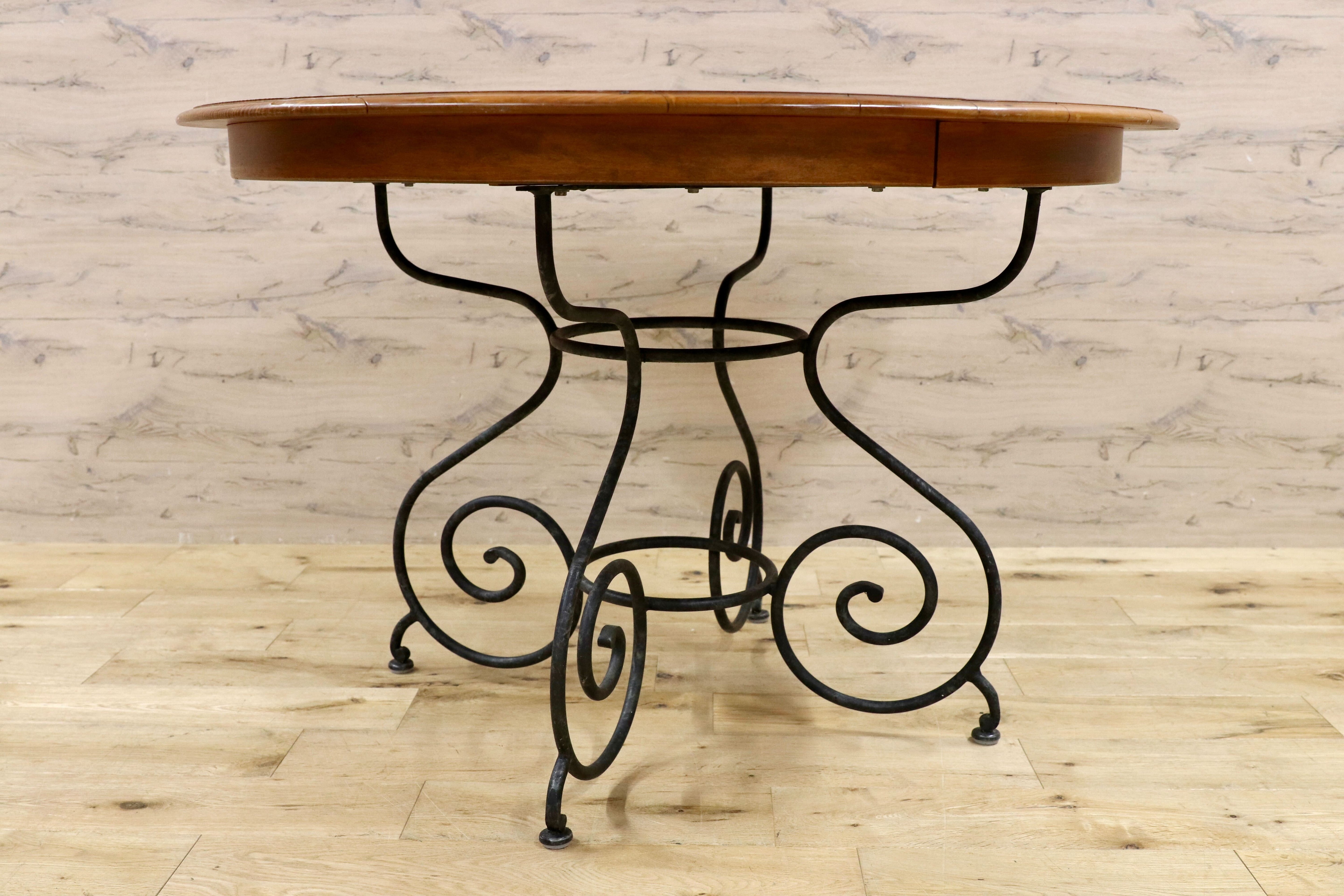 GMIK82○ETHAN ALLEN / イーセンアーレン ダイニングテーブル 食卓テーブル アメリカ ヴィンテージ クラシック IDC大塚家具 ラウンド