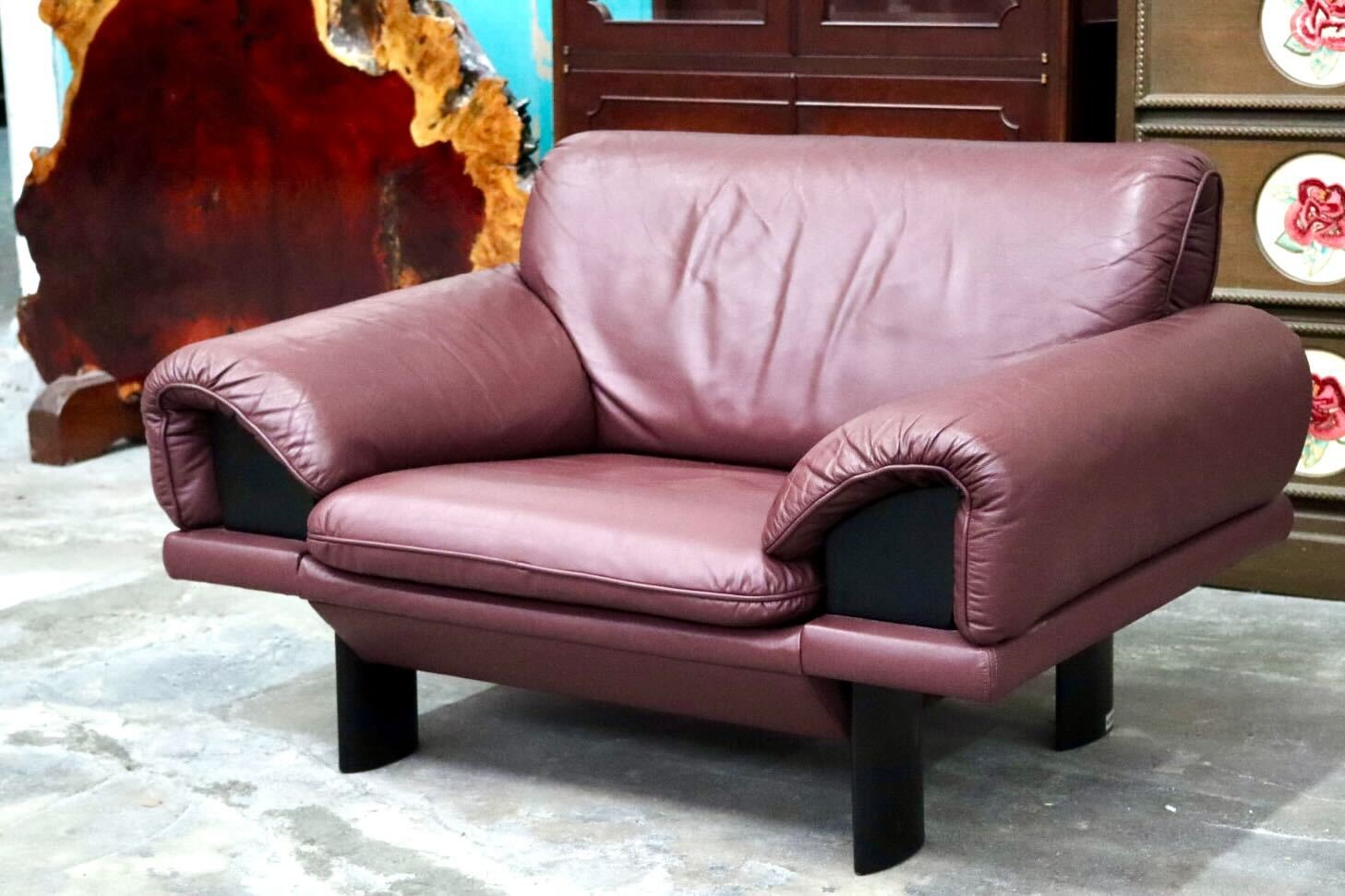 GMIS512A○モリシゲ / MORISHIGE シングルソファ 1人掛けソファ アームチェア 椅子 本革 IDC大塚家具 応接 モダン 国産家具