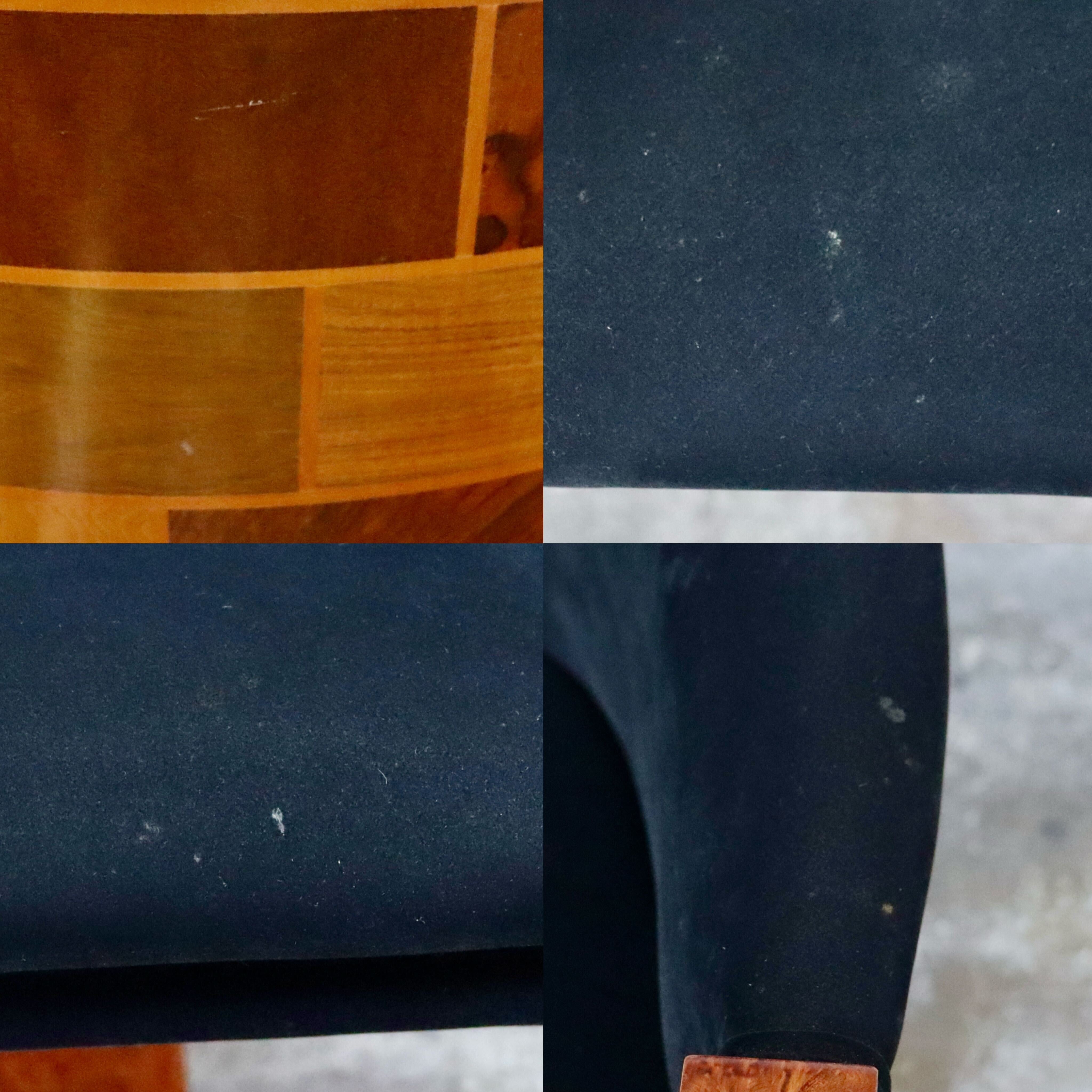 GMIK637E◯ベンフェラーラコレクション 椅子 アームチェア ファブリック Pepe Benlliure ペペ・ベンリウレ 象嵌細工 レッドウッド 希少