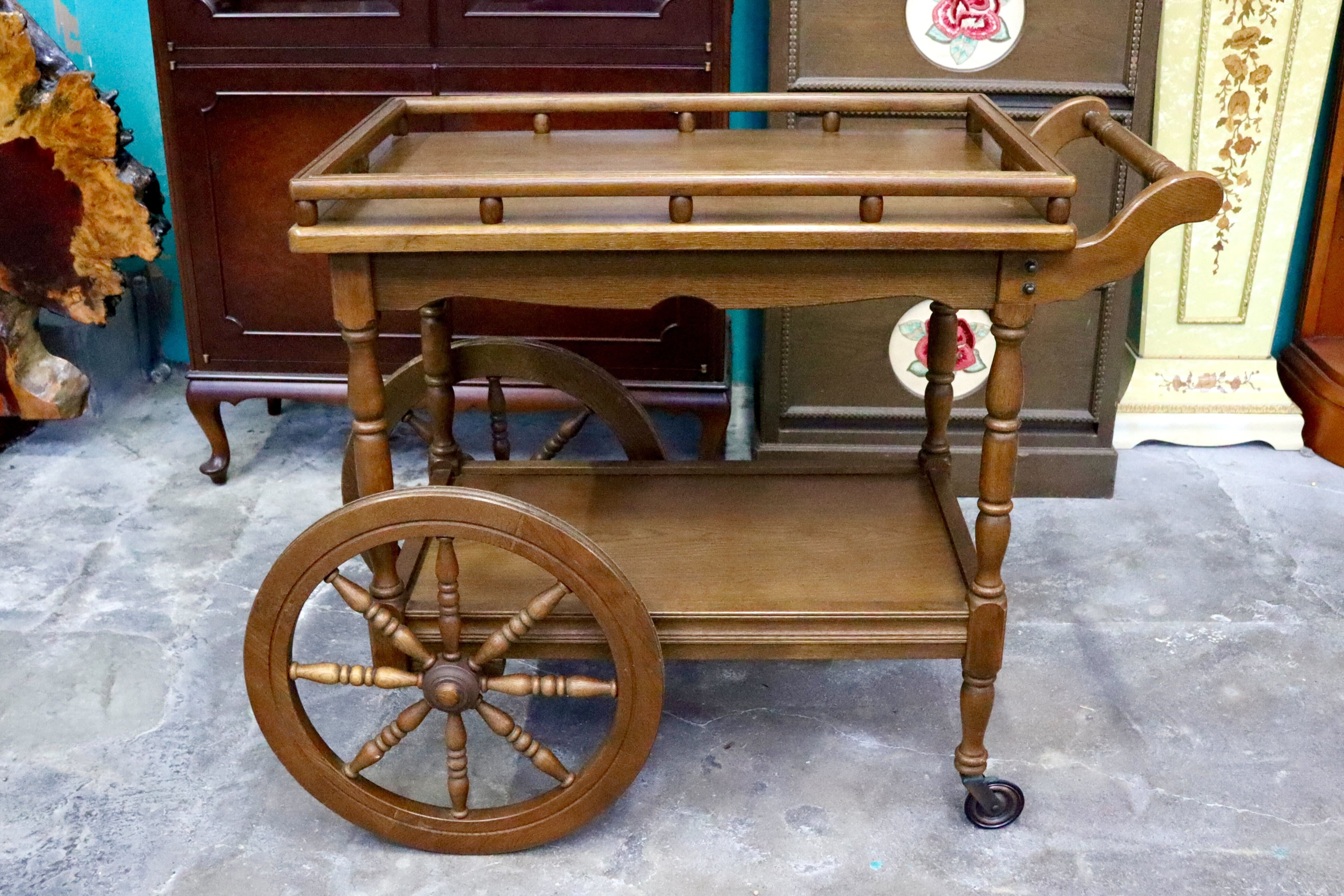 GMIH375○karimoku / カリモク オールドカリモク キッチンワゴン キャスターワゴン 配膳ワゴン ナチュラル カントリー 国産家具