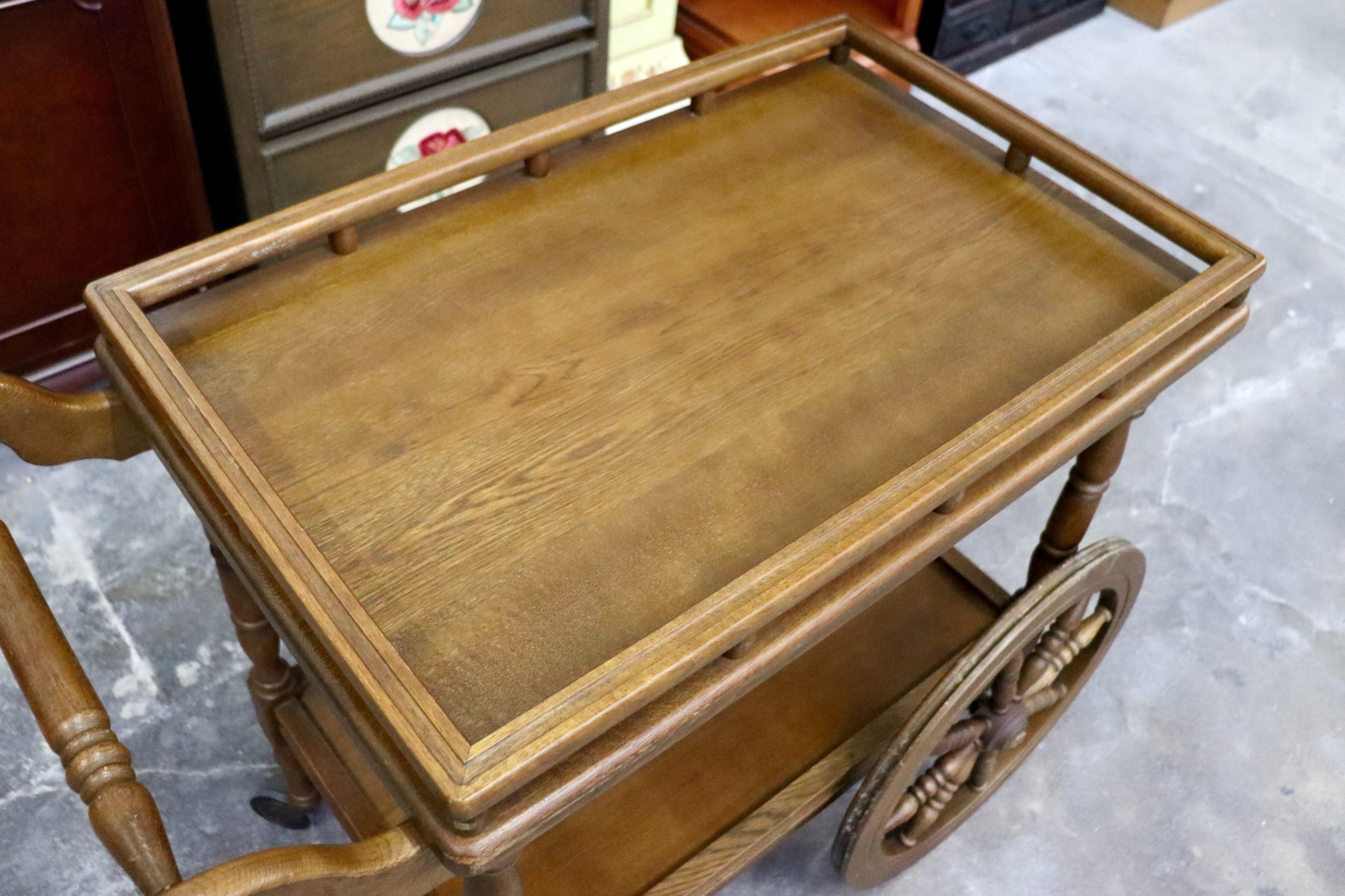 GMIH375○karimoku / カリモク オールドカリモク キッチンワゴン キャスターワゴン 配膳ワゴン ナチュラル カントリー 国産家具