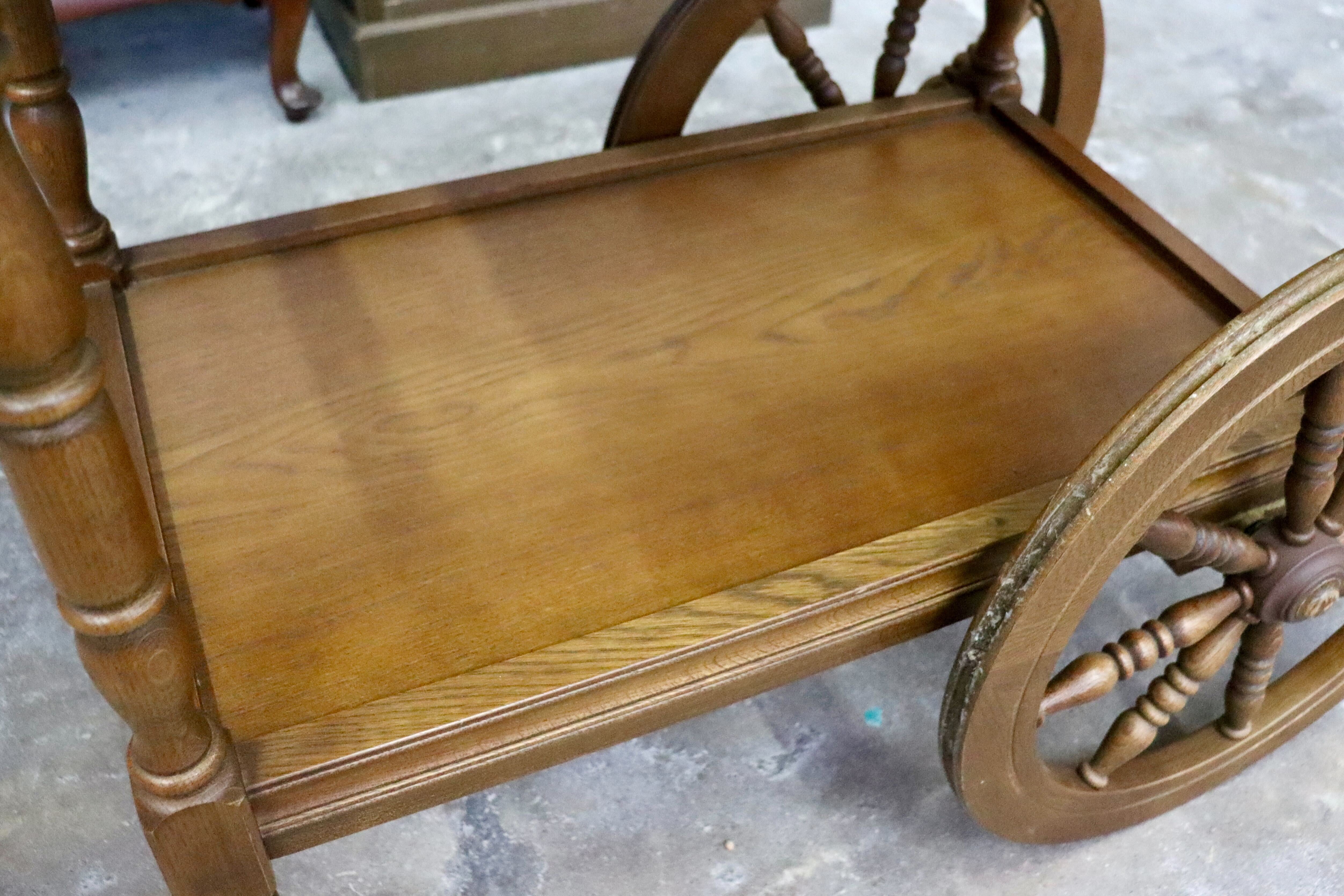 GMIH375○karimoku / カリモク オールドカリモク キッチンワゴン キャスターワゴン 配膳ワゴン ナチュラル カントリー 国産家具