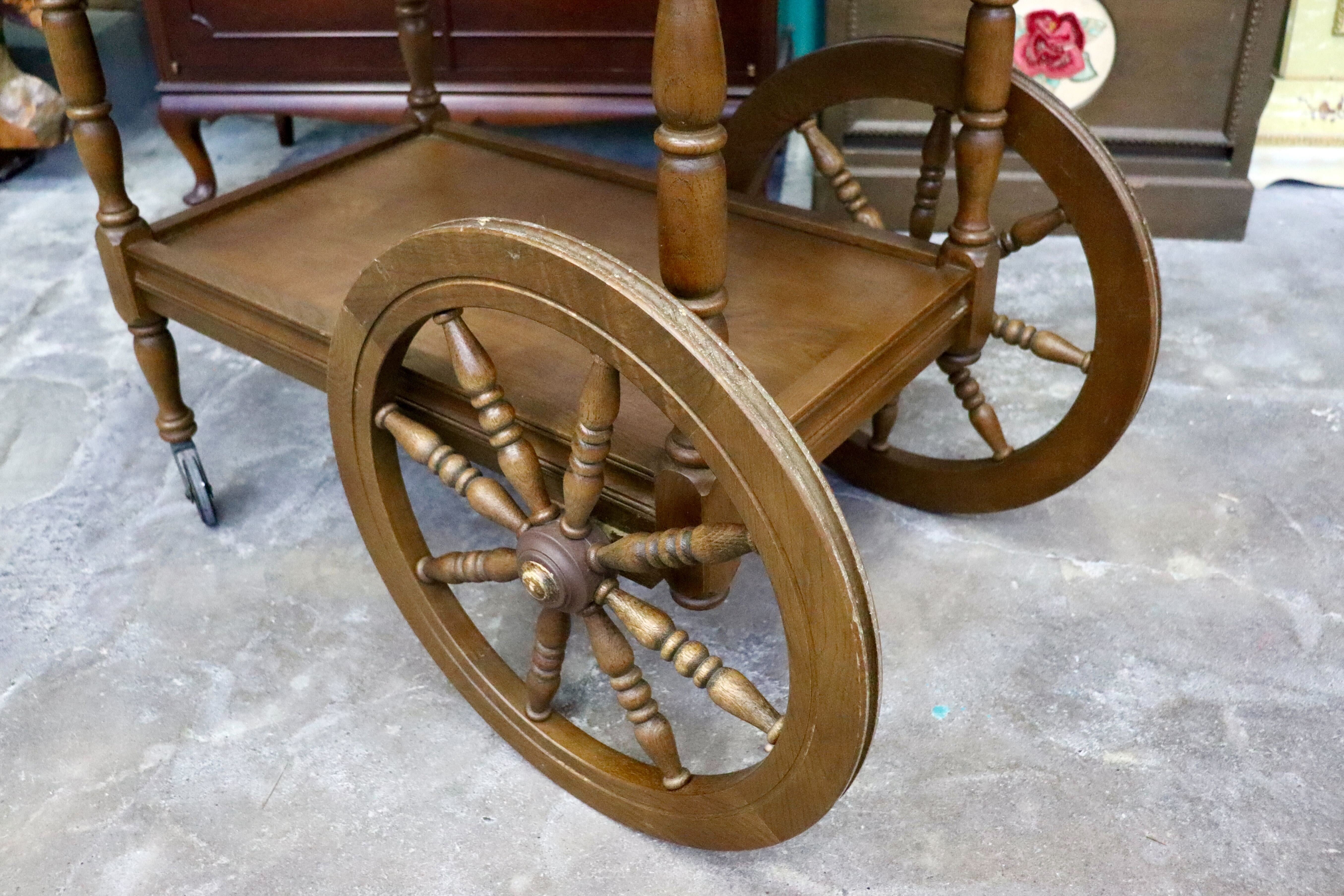 GMIH375○karimoku / カリモク オールドカリモク キッチンワゴン キャスターワゴン 配膳ワゴン ナチュラル カントリー 国産家具