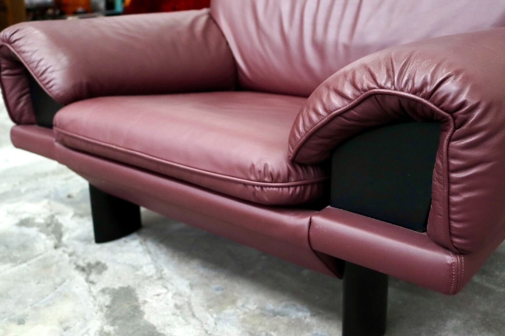 GMIS512B○モリシゲ / MORISHIGE シングルソファ 1人掛けソファ アームチェア 椅子 本革 IDC大塚家具 応接 モダン 国産家具