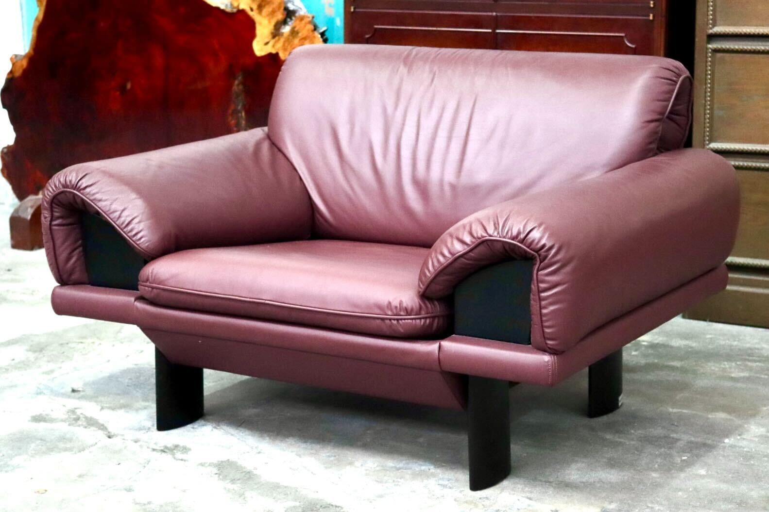 GMIS512B○モリシゲ / MORISHIGE シングルソファ 1人掛けソファ アームチェア 椅子 本革 IDC大塚家具 応接 モダン 国産家具