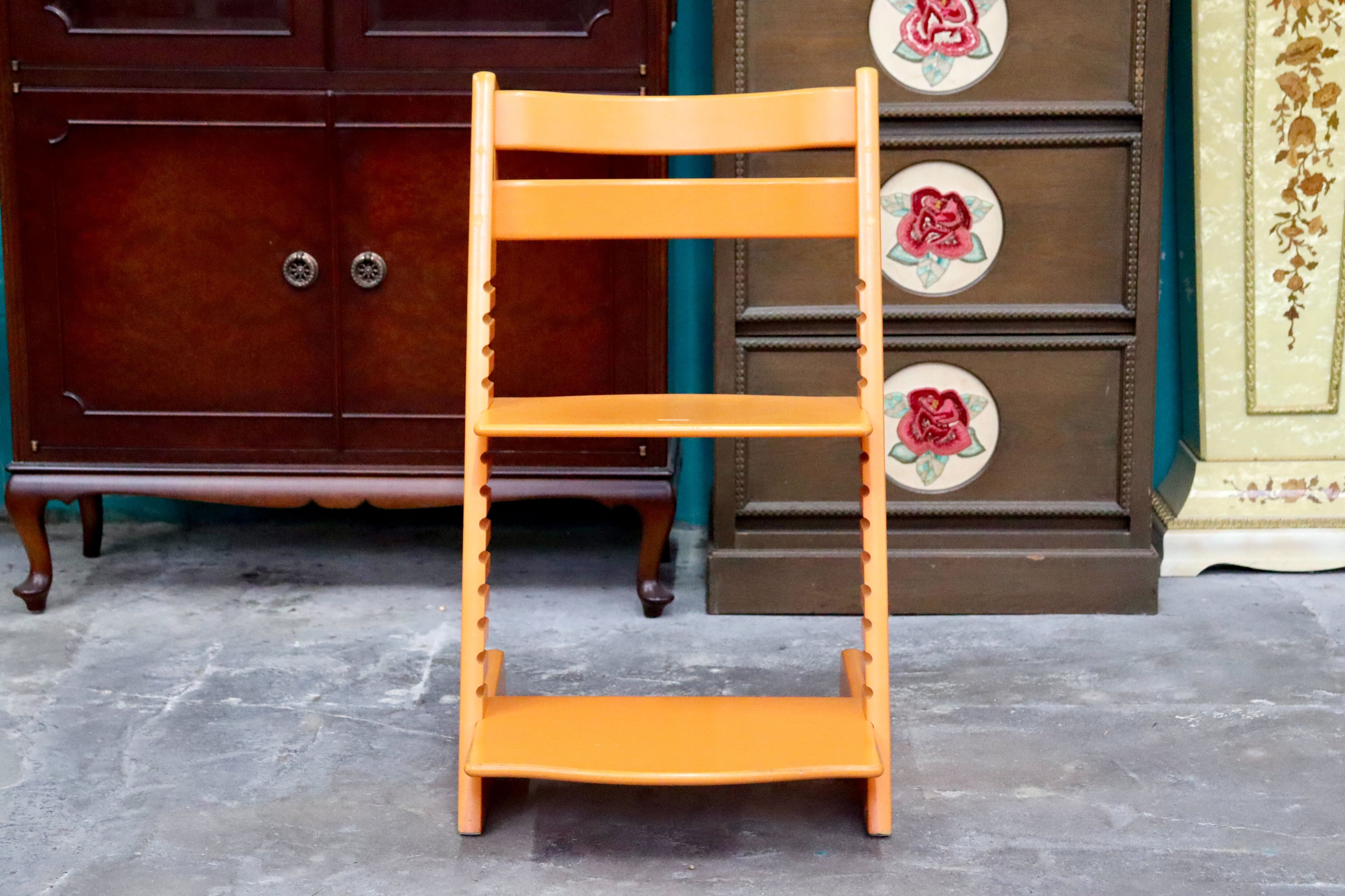 GMIH382○STOKKE / ストッケ トリップトラップチェア ベビーチェア キッズチェア ダイニングチェア 子供椅子 オレンジ 北欧 ノルウェー