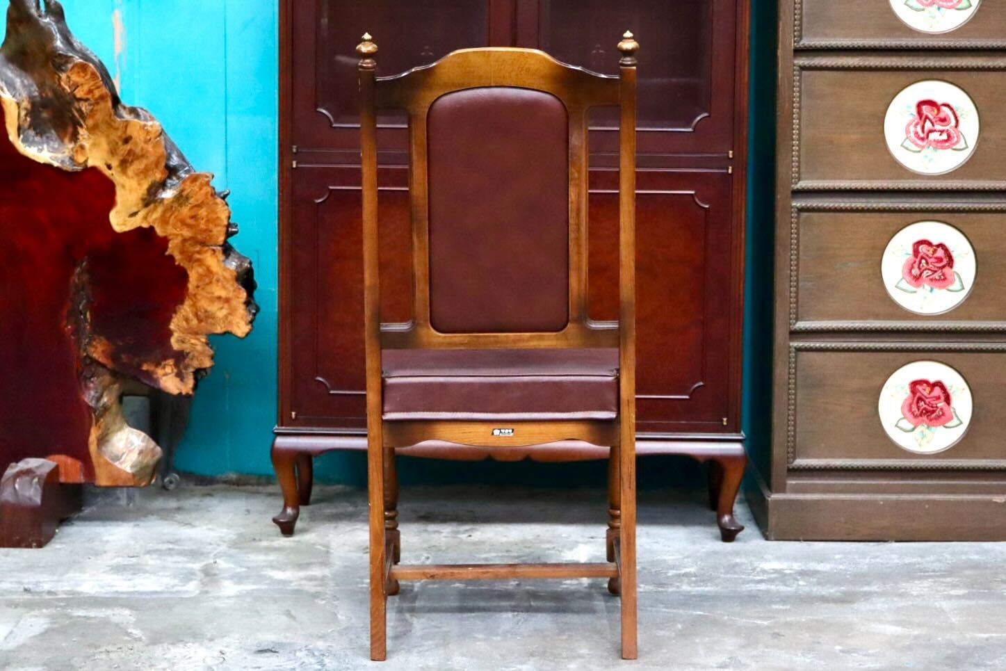 GMIS494A○karimoku / カリモク オールドカリモク ダイニングチェア アームレスチェア 椅子 ブナ材 レトロ クラシック ヴィンテージ