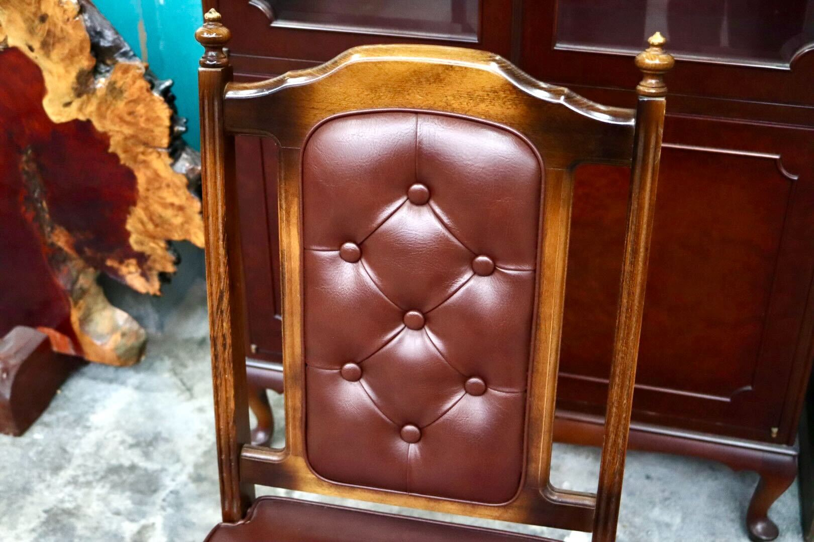 GMIS494A○karimoku / カリモク オールドカリモク ダイニングチェア アームレスチェア 椅子 ブナ材 レトロ クラシック ヴィンテージ