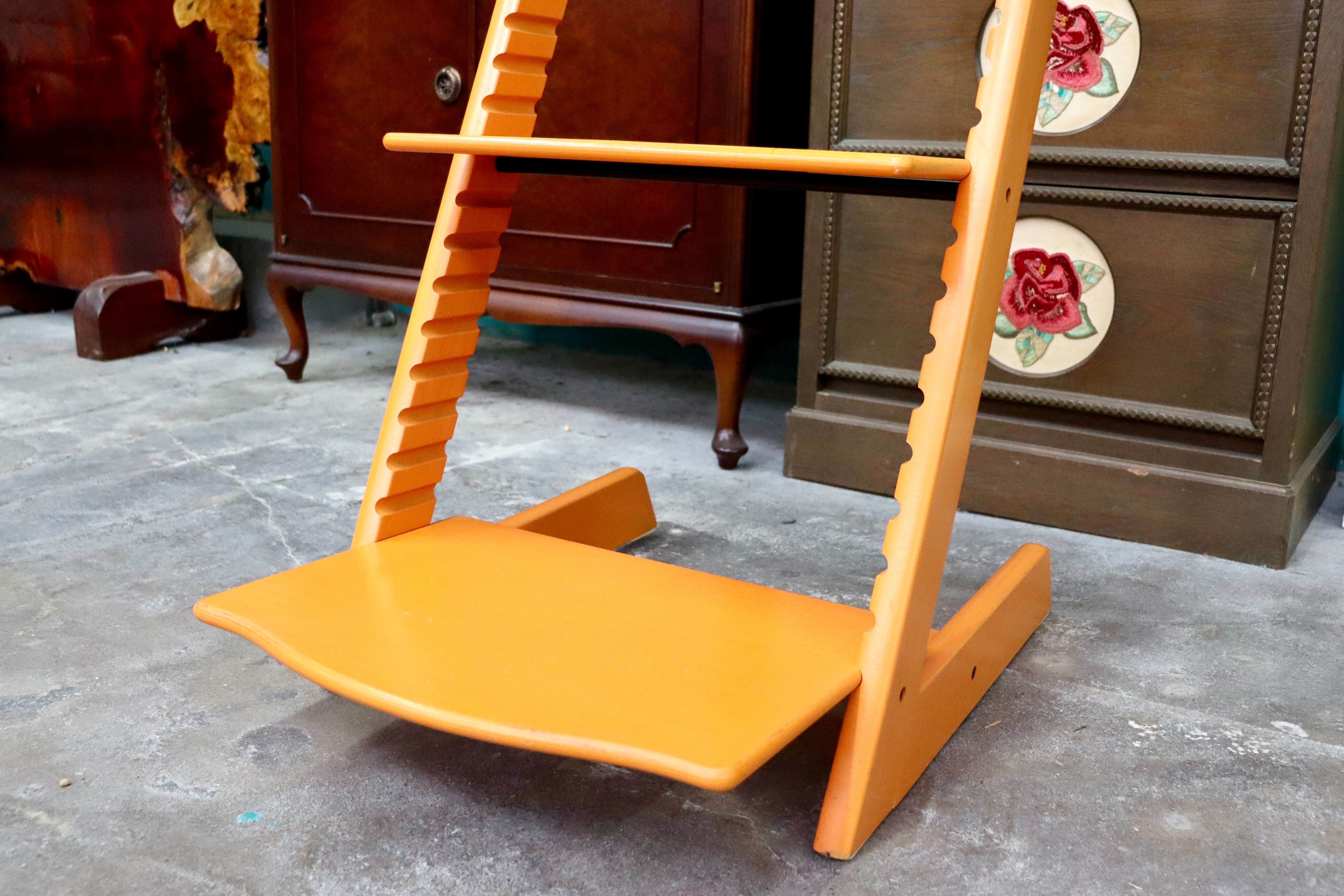 GMIH382○STOKKE / ストッケ トリップトラップチェア ベビーチェア キッズチェア ダイニングチェア 子供椅子 オレンジ 北欧 ノルウェー