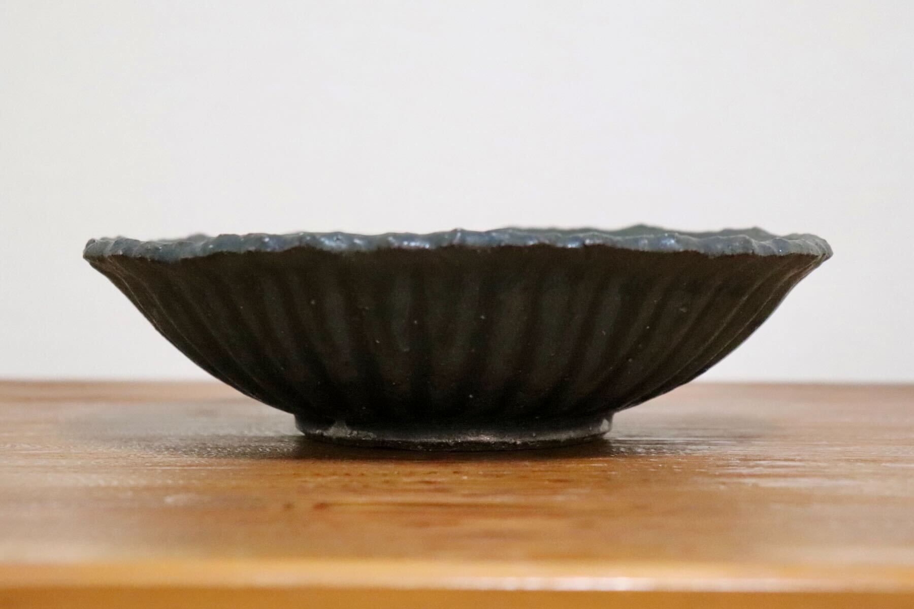 GMIO454A○千代市陶房 清水万佐年 丹波焼 皿 陶器 丹波篠山 伝統工芸 未使用