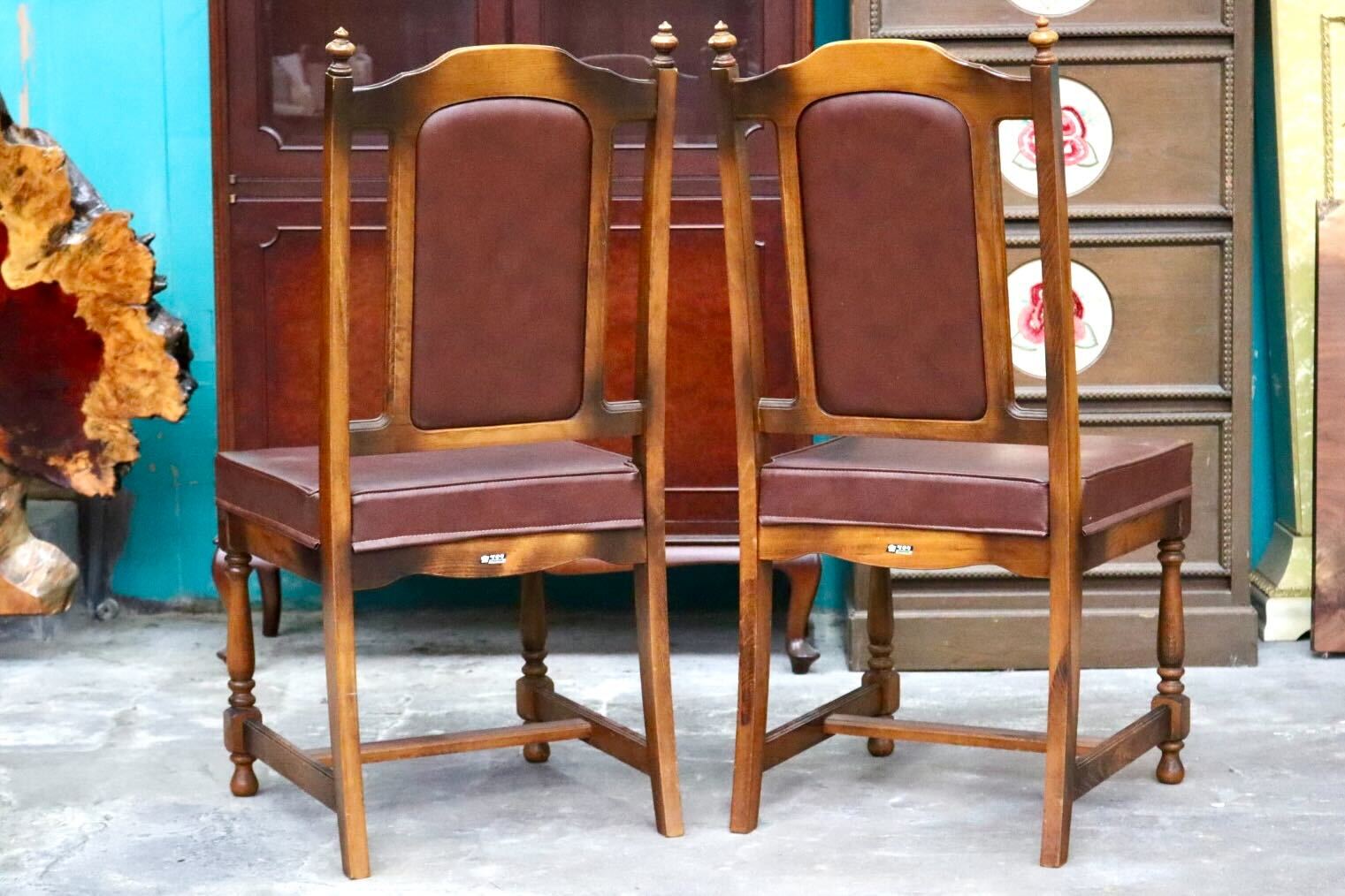 GMIS494C○karimoku / カリモク オールドカリモク ダイニングチェア アームレスチェア 椅子 2脚セット ブナ材 クラシック ヴィンテージ