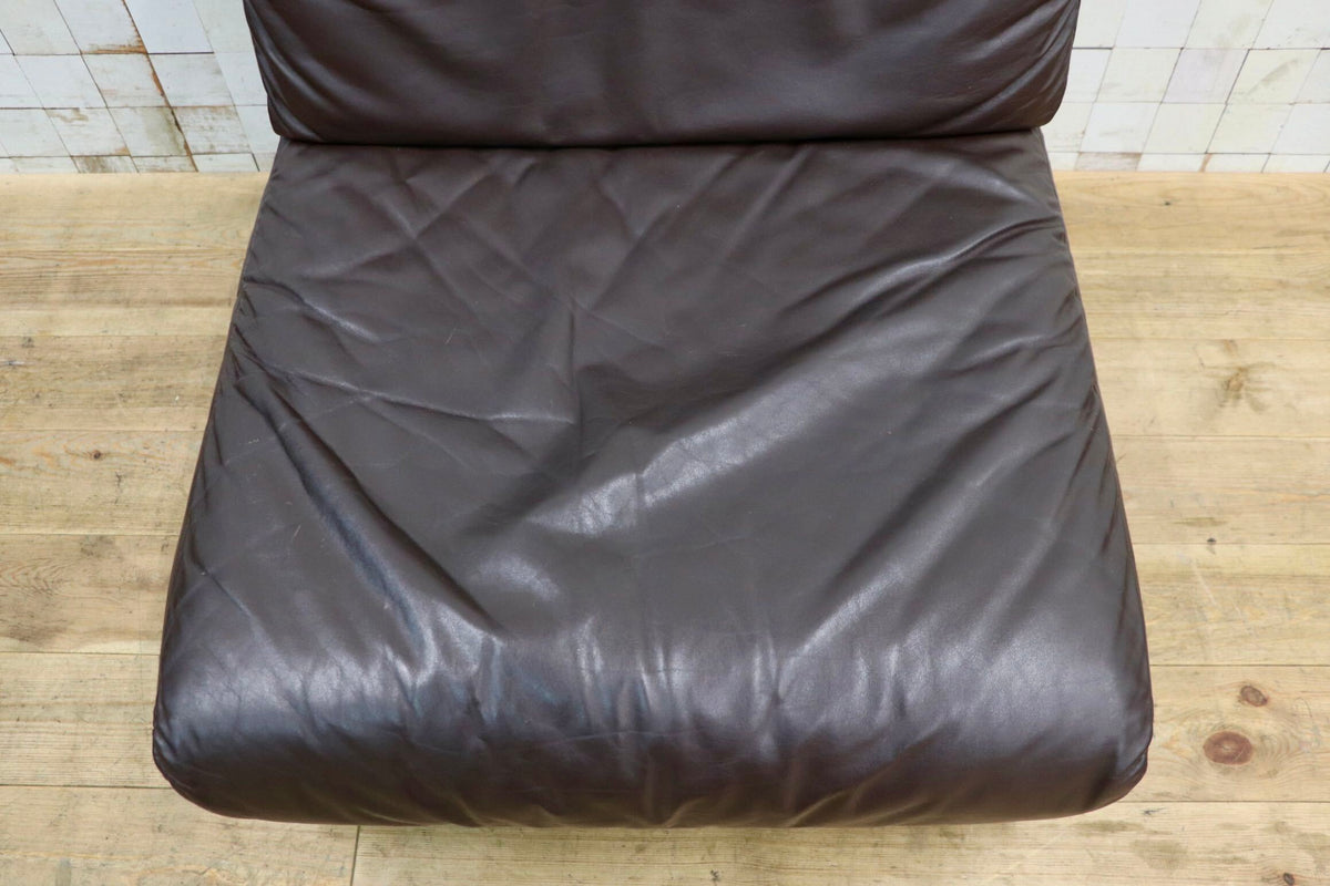 GMJK474A〇冨士ファニチア / Fuji Furniture 本革 1人掛けソファ シングルソファ ヴィンテージ ブラウン 国産家具