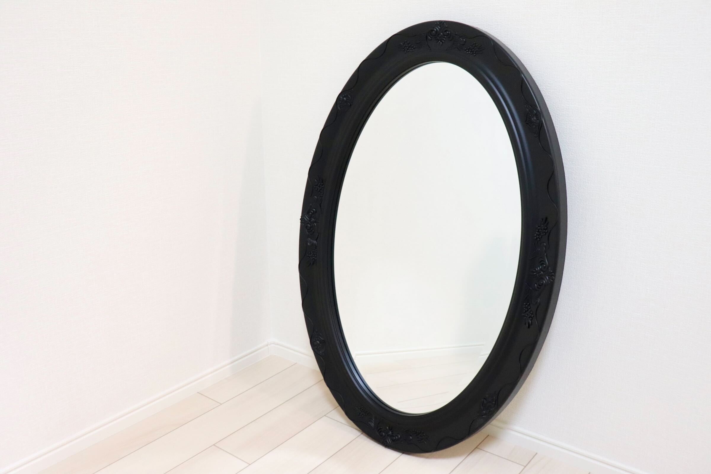 GMIK745Ｗ○ウォールミラー 壁掛け鏡 姿見 壁掛けミラー 全身鏡 立て掛けミラー 鏡 クラシック調