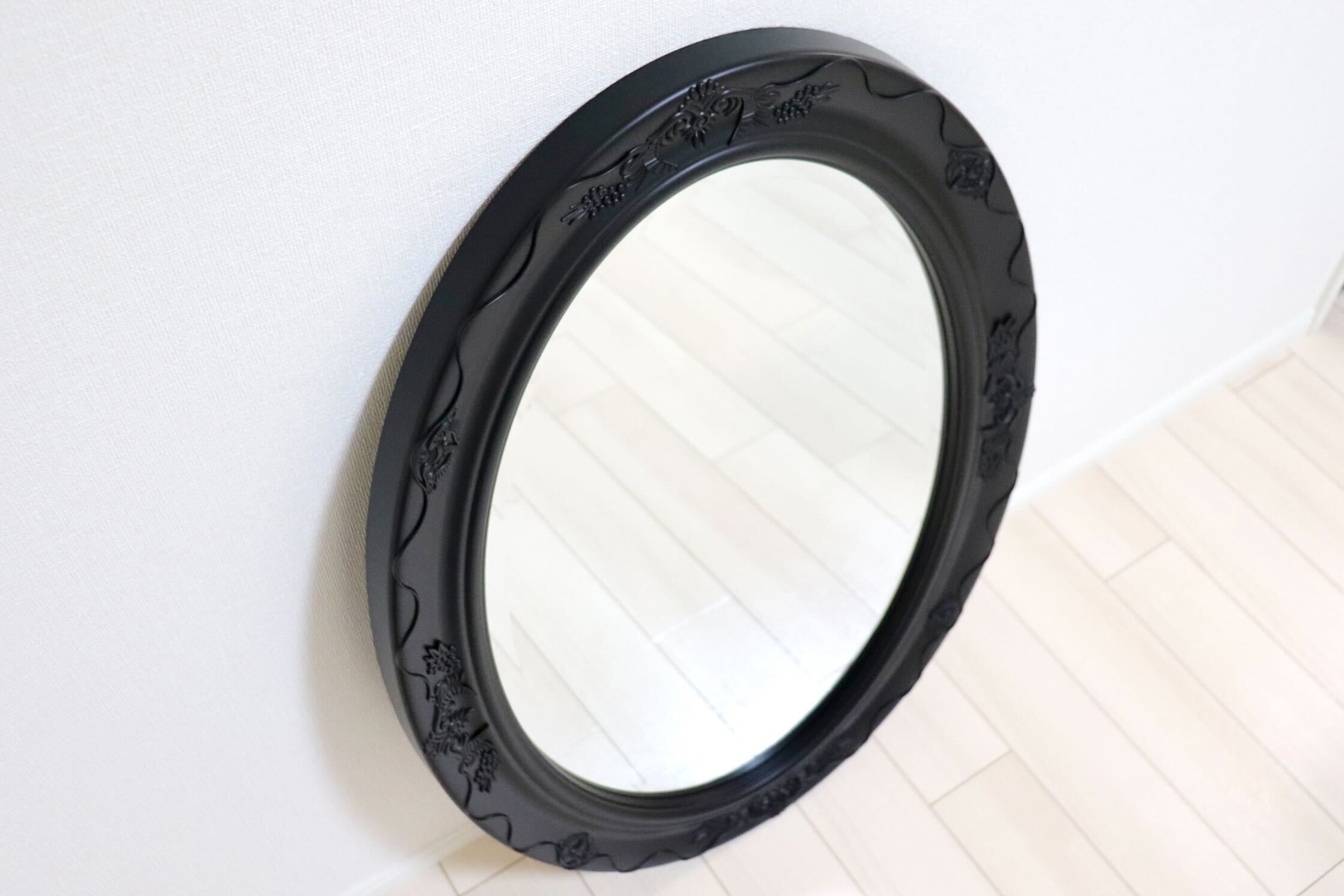 GMIK745Ｗ○ウォールミラー 壁掛け鏡 姿見 壁掛けミラー 全身鏡 立て掛けミラー 鏡 クラシック調