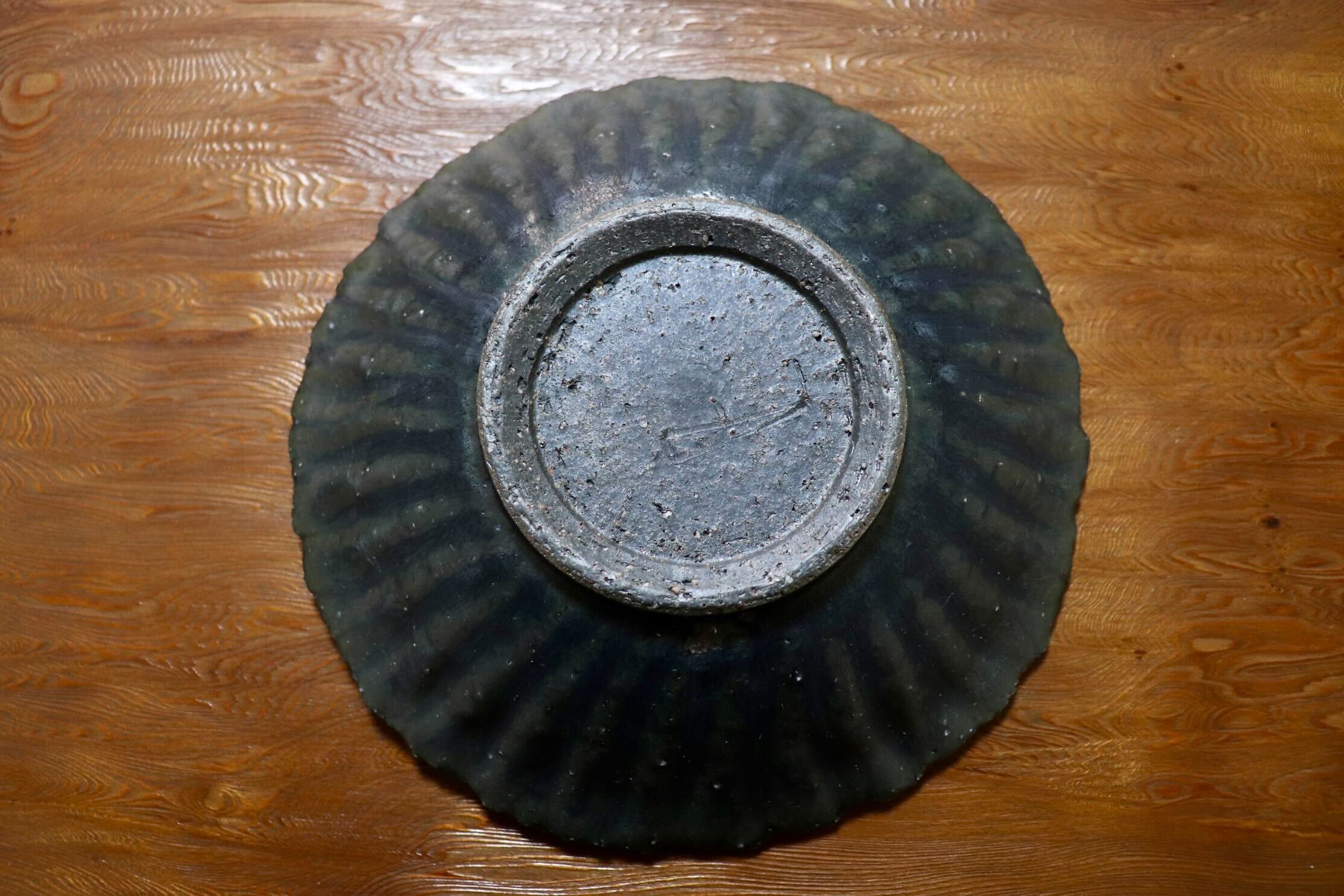 GMIO454C○千代市陶房 清水万佐年 丹波焼 皿 陶器 丹波篠山 伝統工芸 未使用