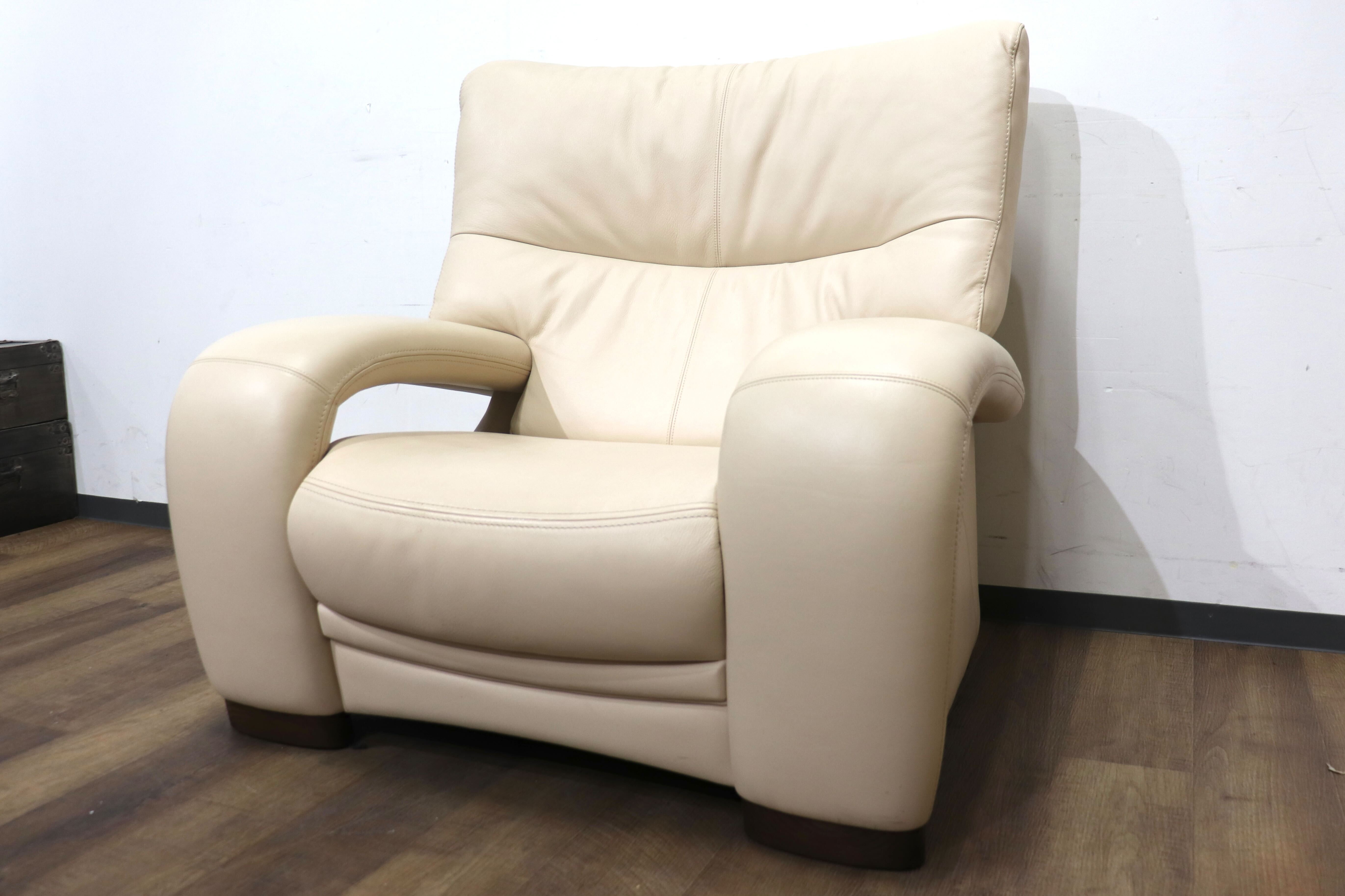 GMHN254A○karimoku / カリモク 1人掛けソファ シングルソファ ラウンジソファ アームチェア 応接 ハイバック 本革 モダン 国産家具